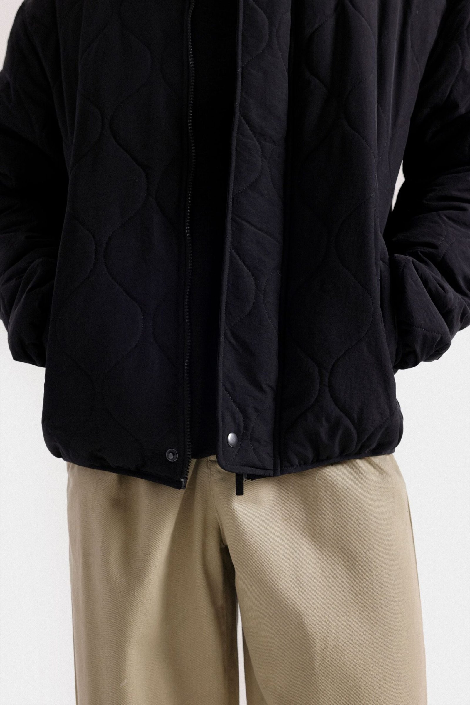 Mock-Neck Quilted Puffer Jacket - Image 9