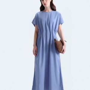 Pleated Midi Dress