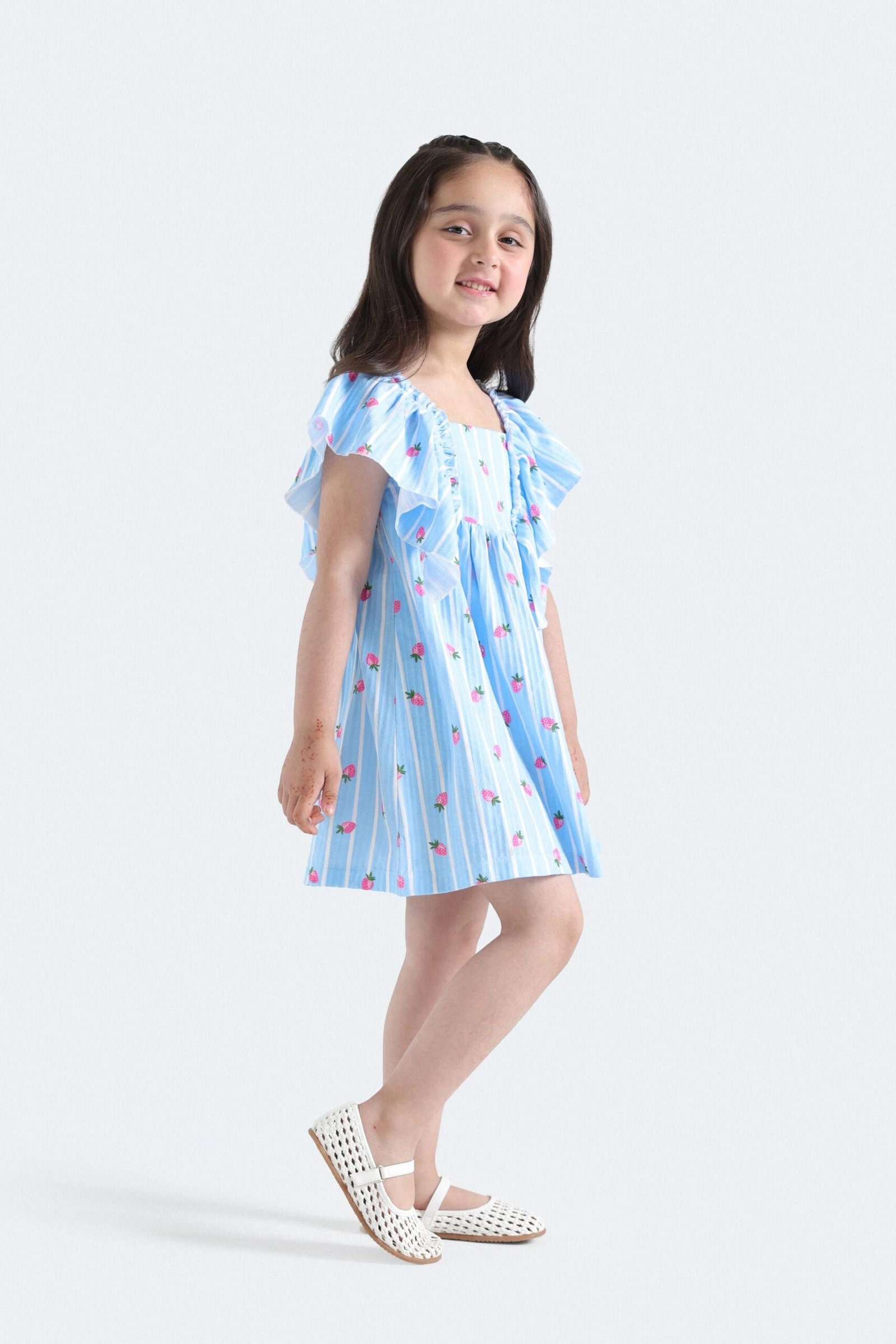 All-Over Print Stripe Dress - Image 5