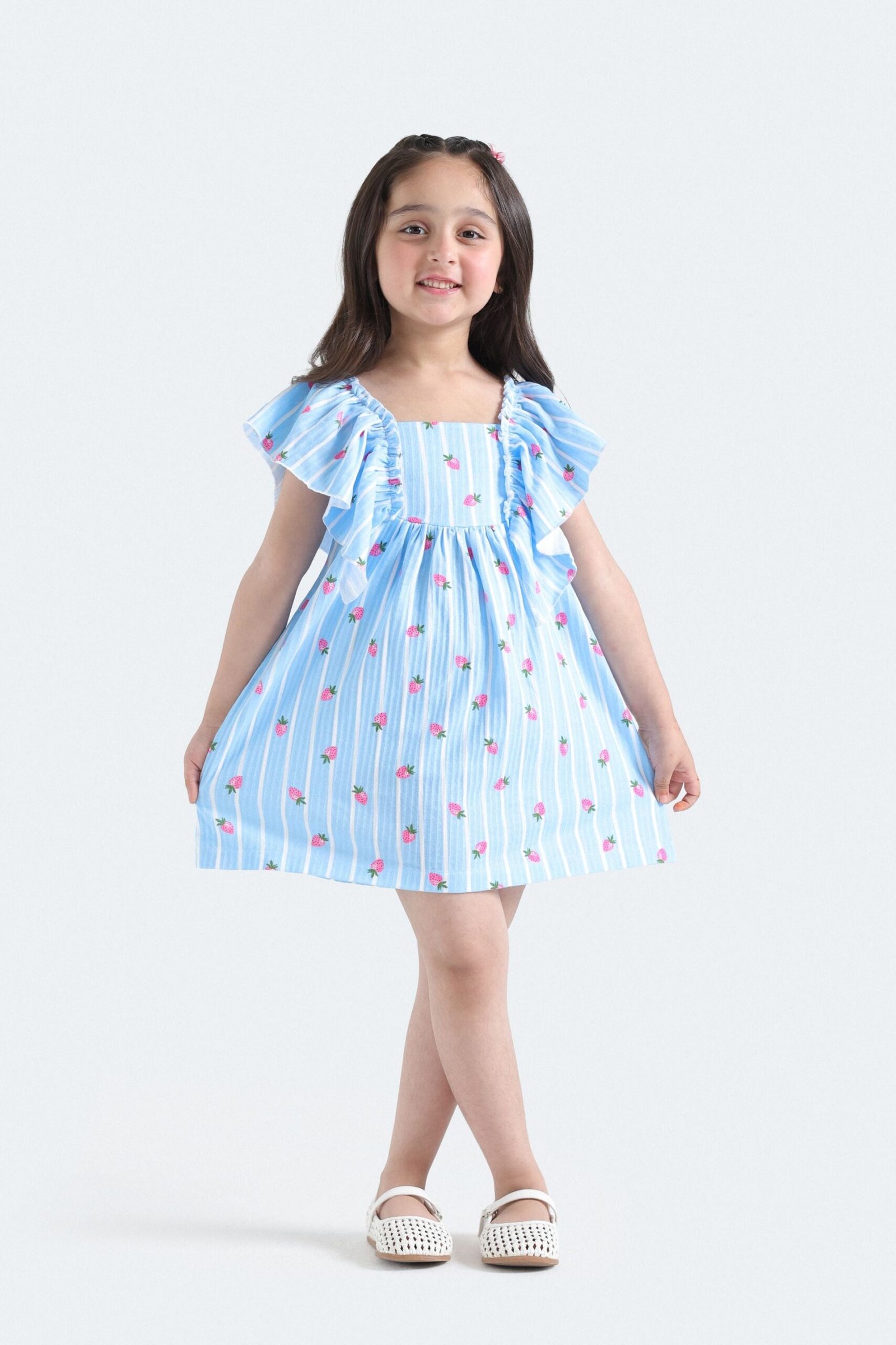 All-Over Print Stripe Dress - Image 4