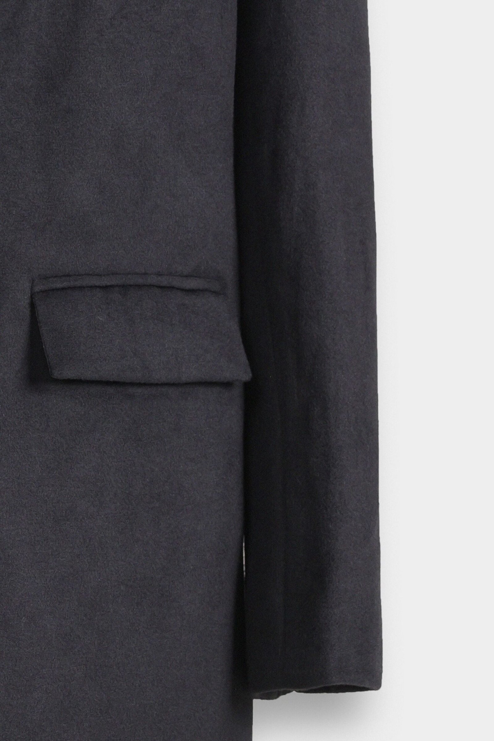 Felt Textured Long Coat - Image 6