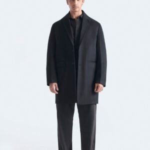 Felt Textured Long Coat