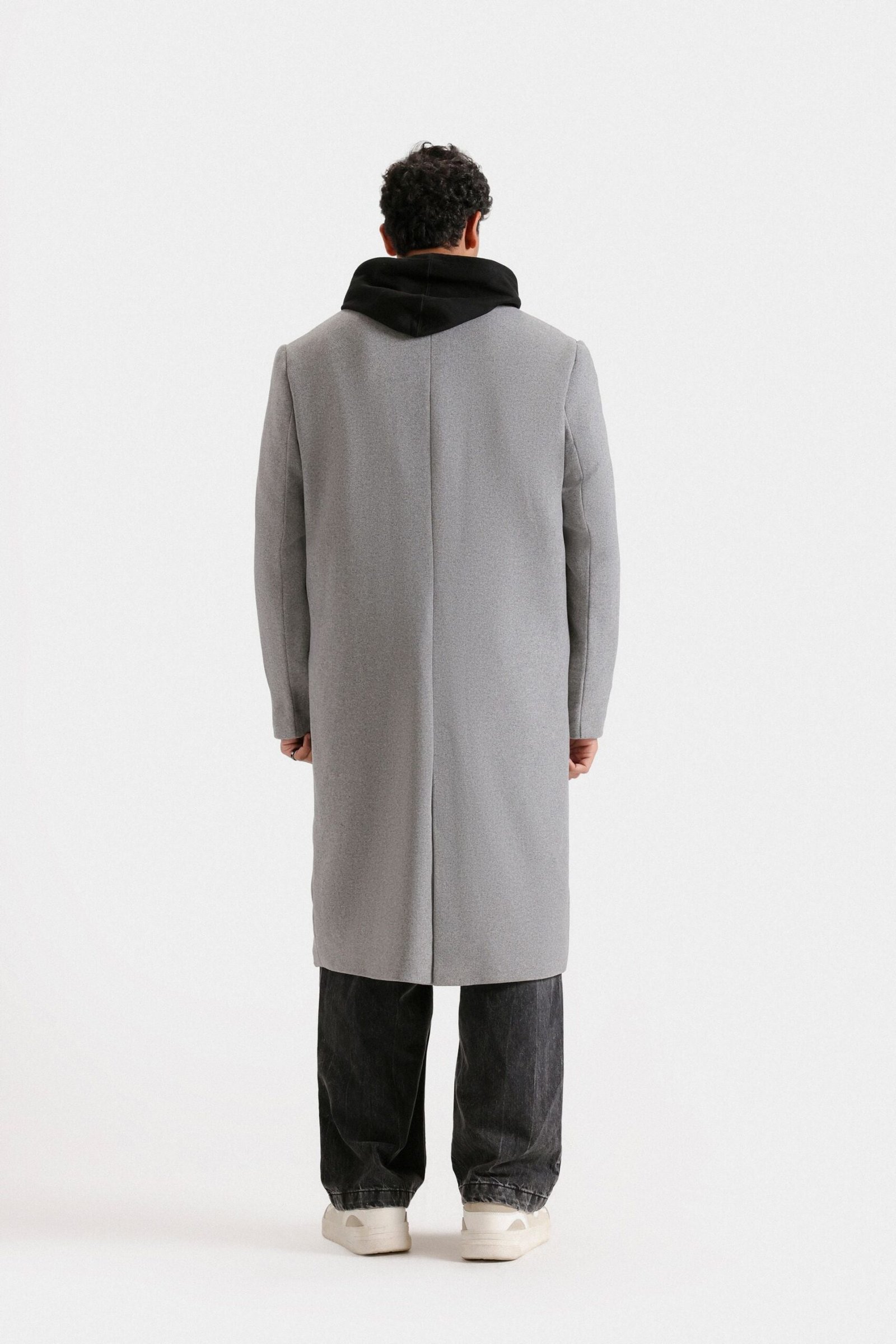 Wool Blend Long Coat - Image 4