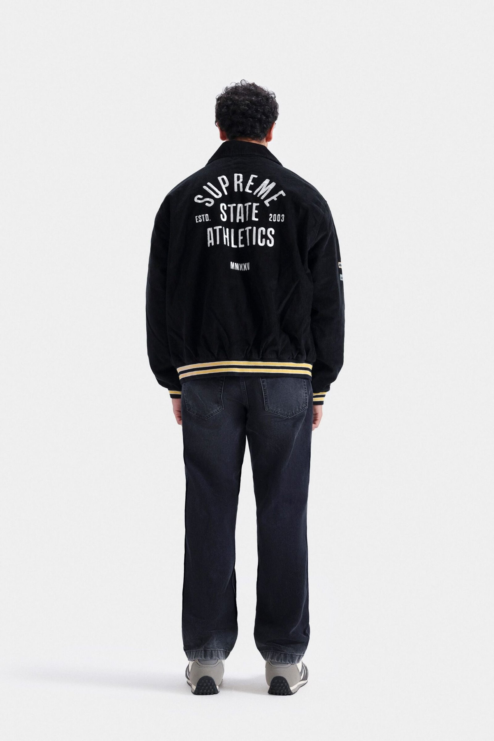 Embroidered Slogan Corduroy Jacket - Image 5
