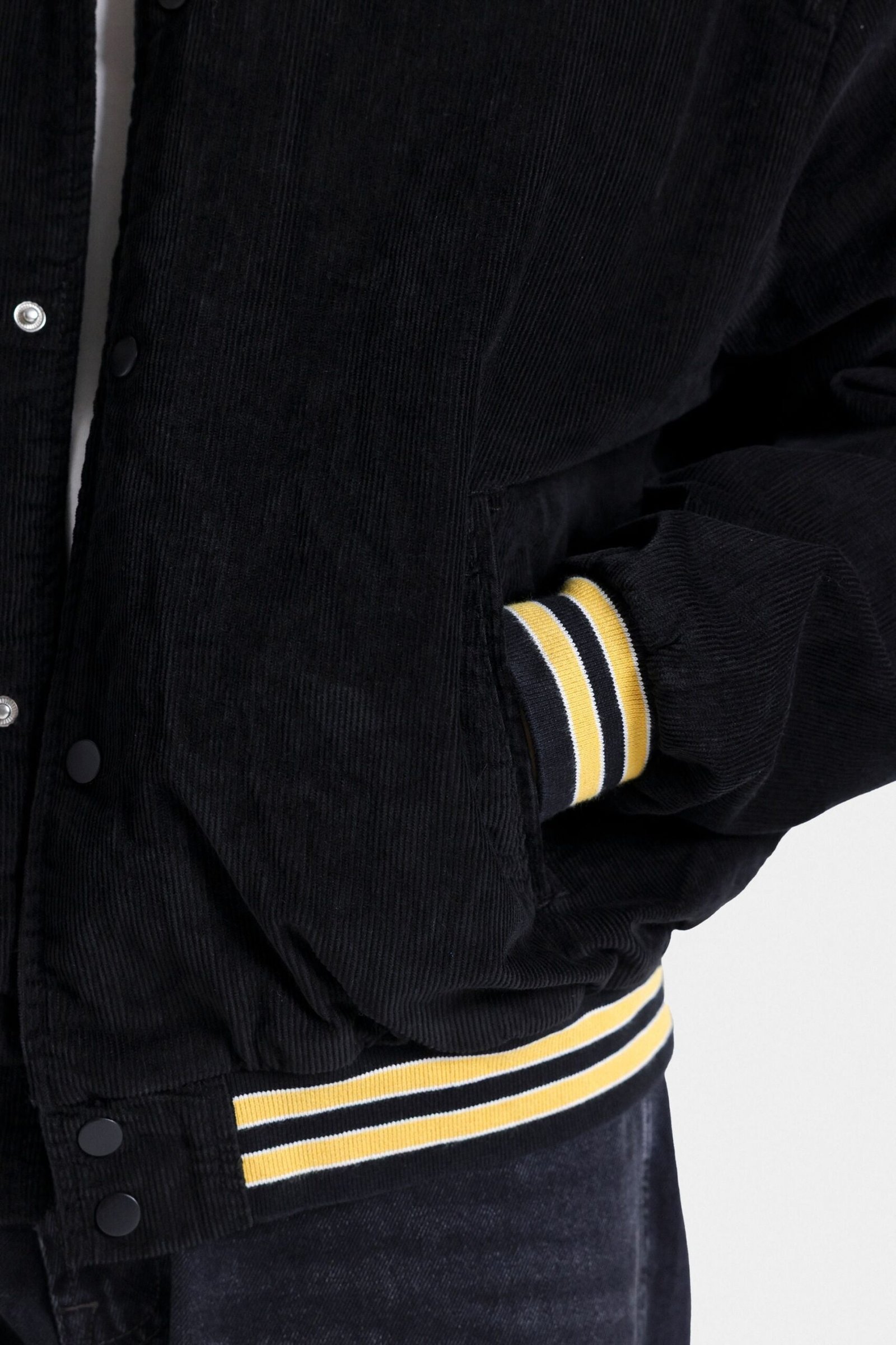 Embroidered Slogan Corduroy Jacket - Image 4