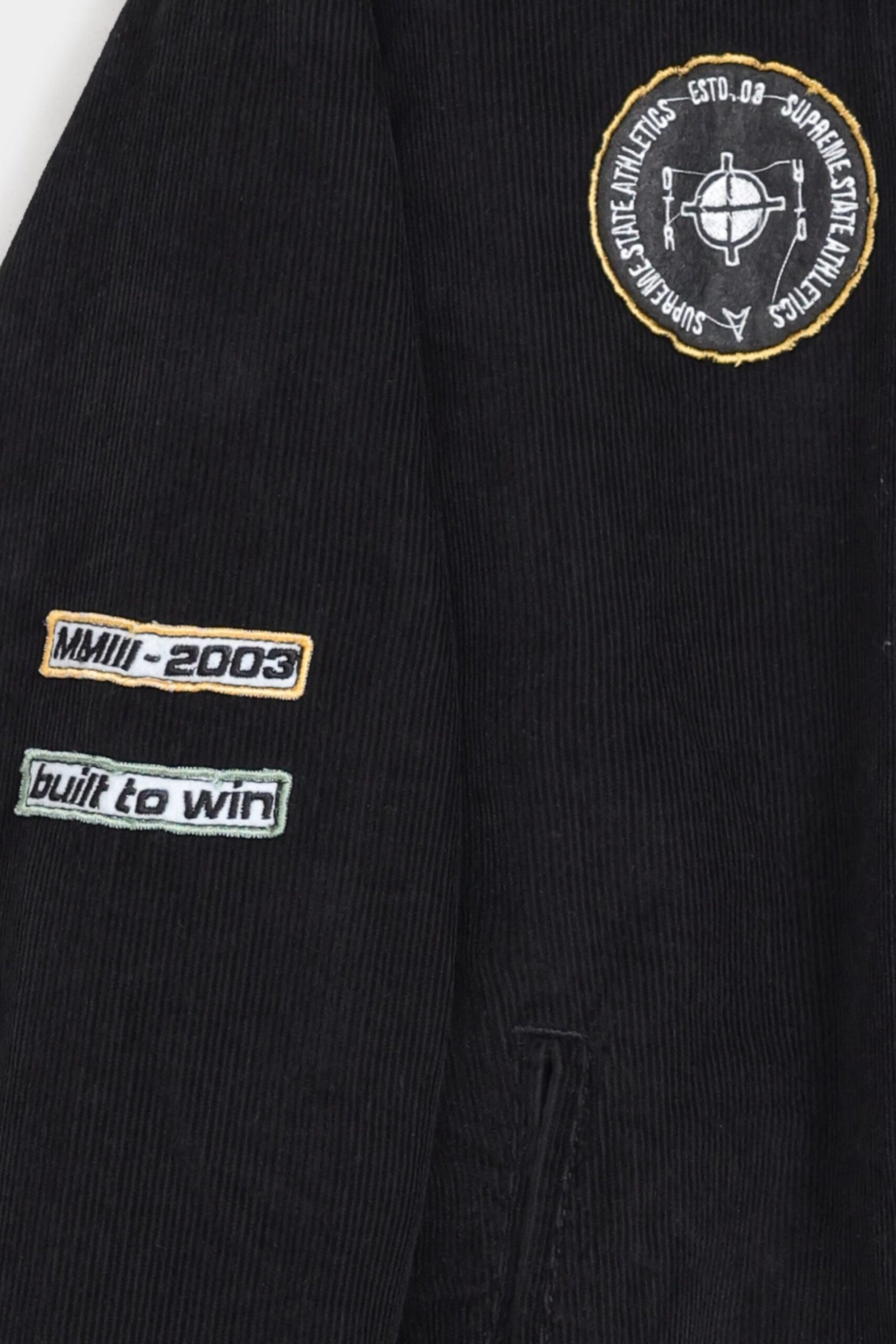 Embroidered Slogan Corduroy Jacket - Image 8