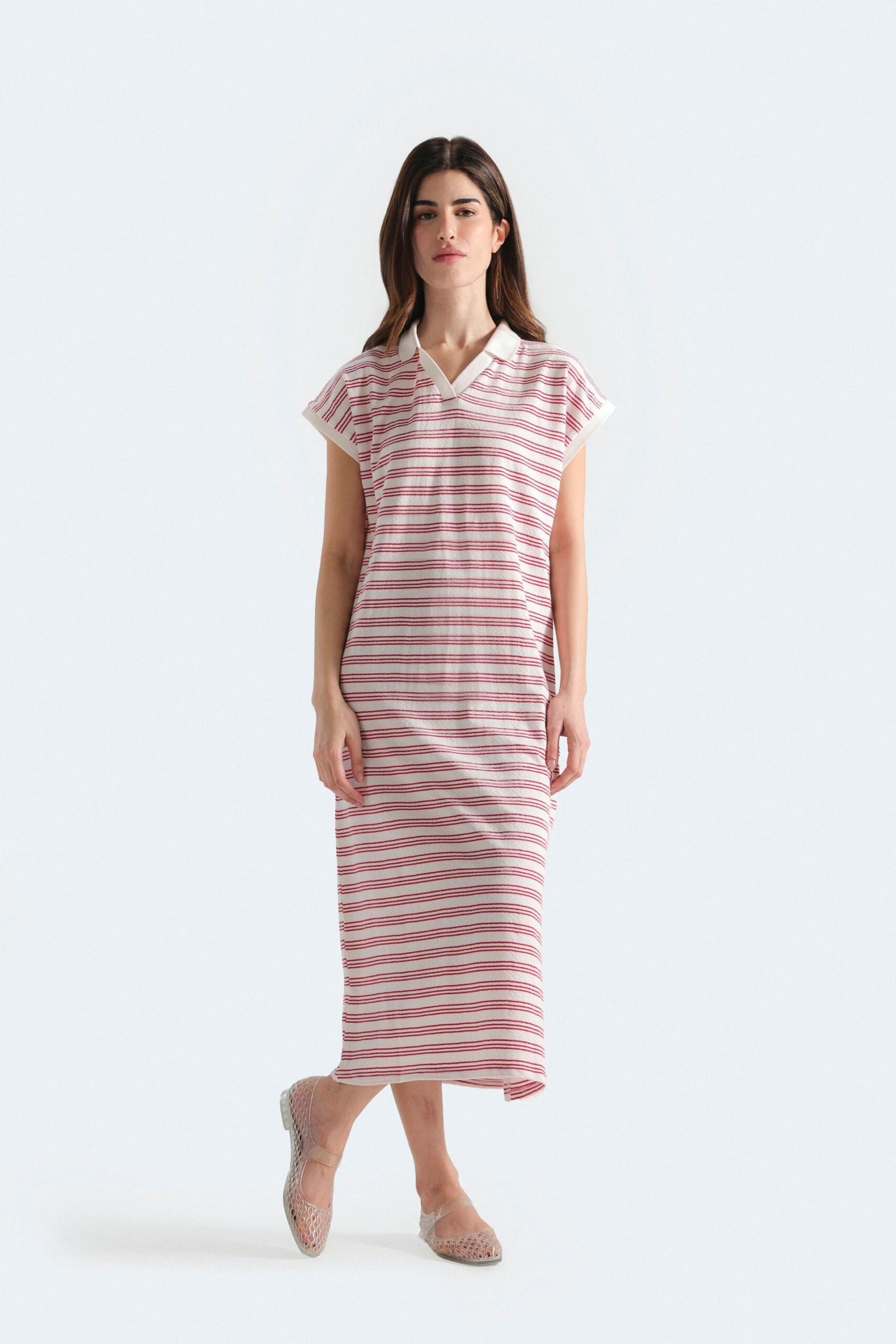 Striped Polo Dress - Image 8