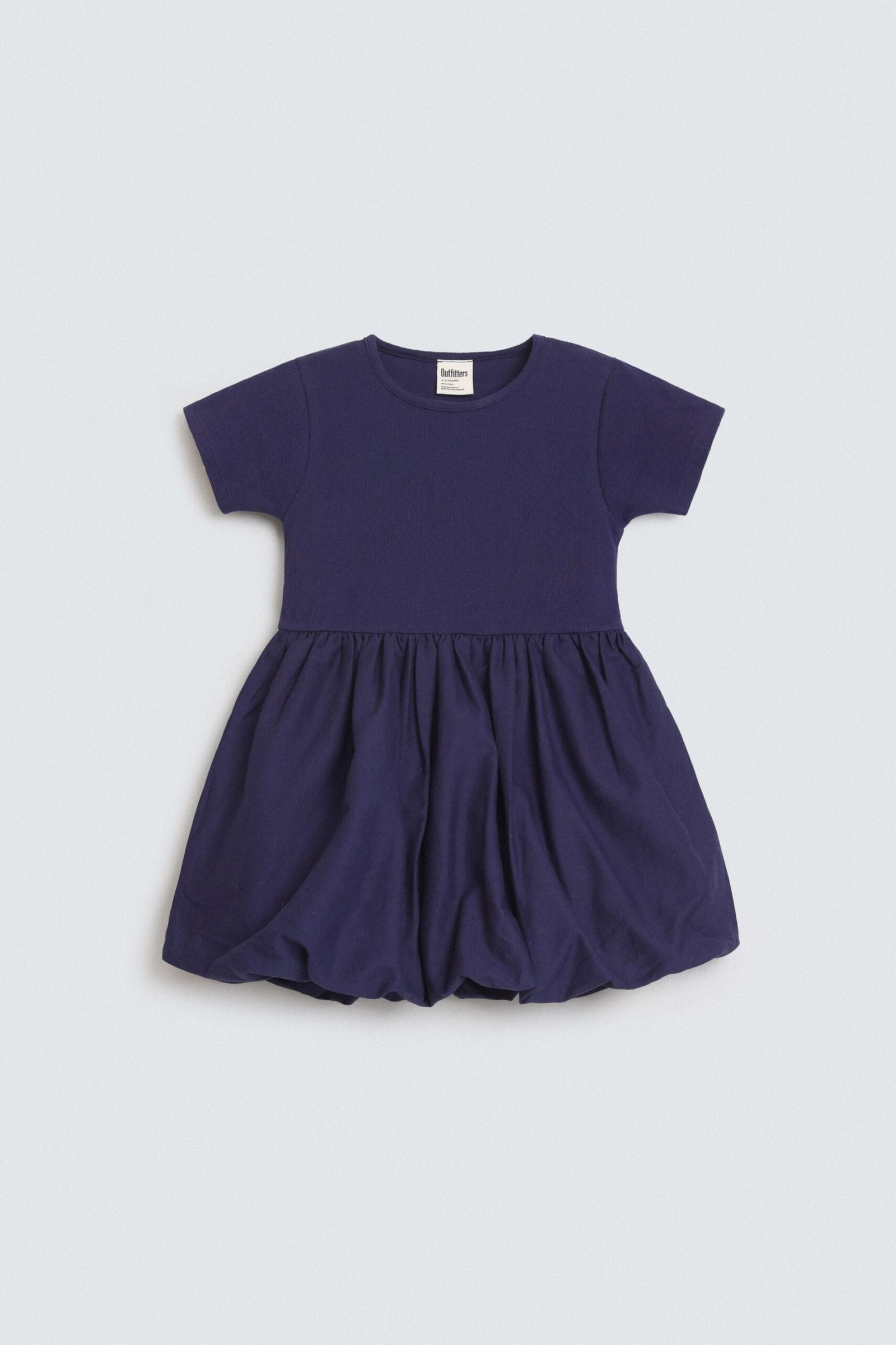 Balloon Dress With Gathered Detail