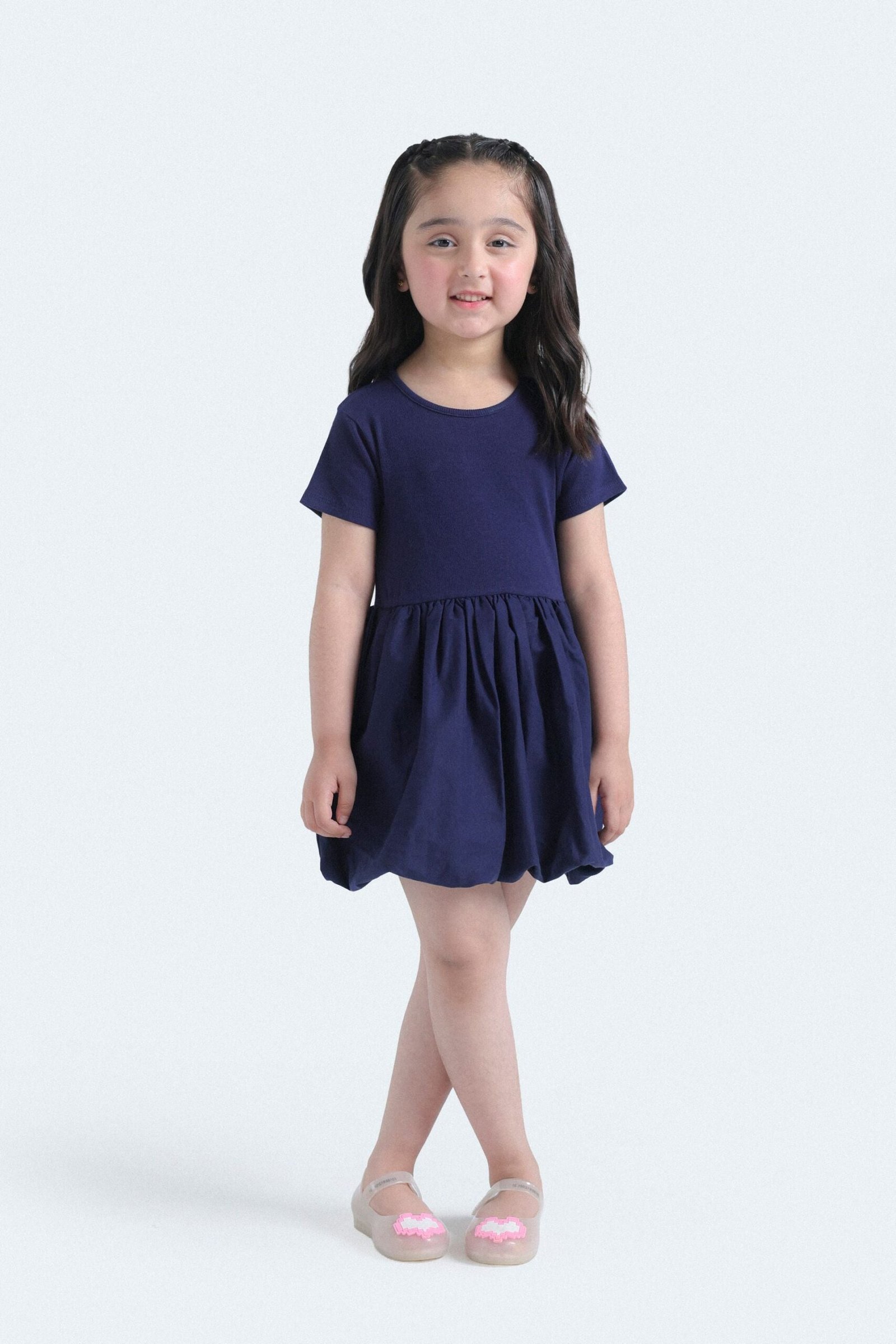 Balloon Dress With Gathered Detail - Image 4