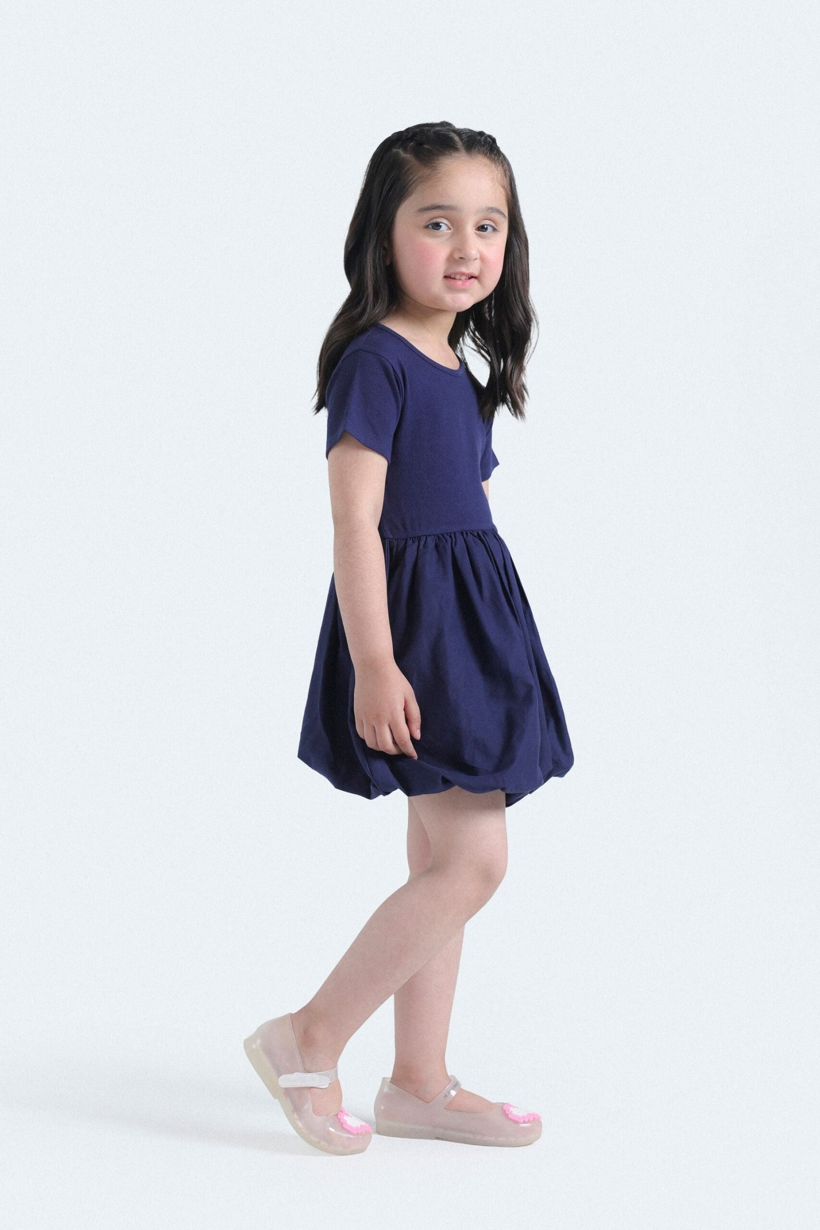 Balloon Dress With Gathered Detail - Image 5