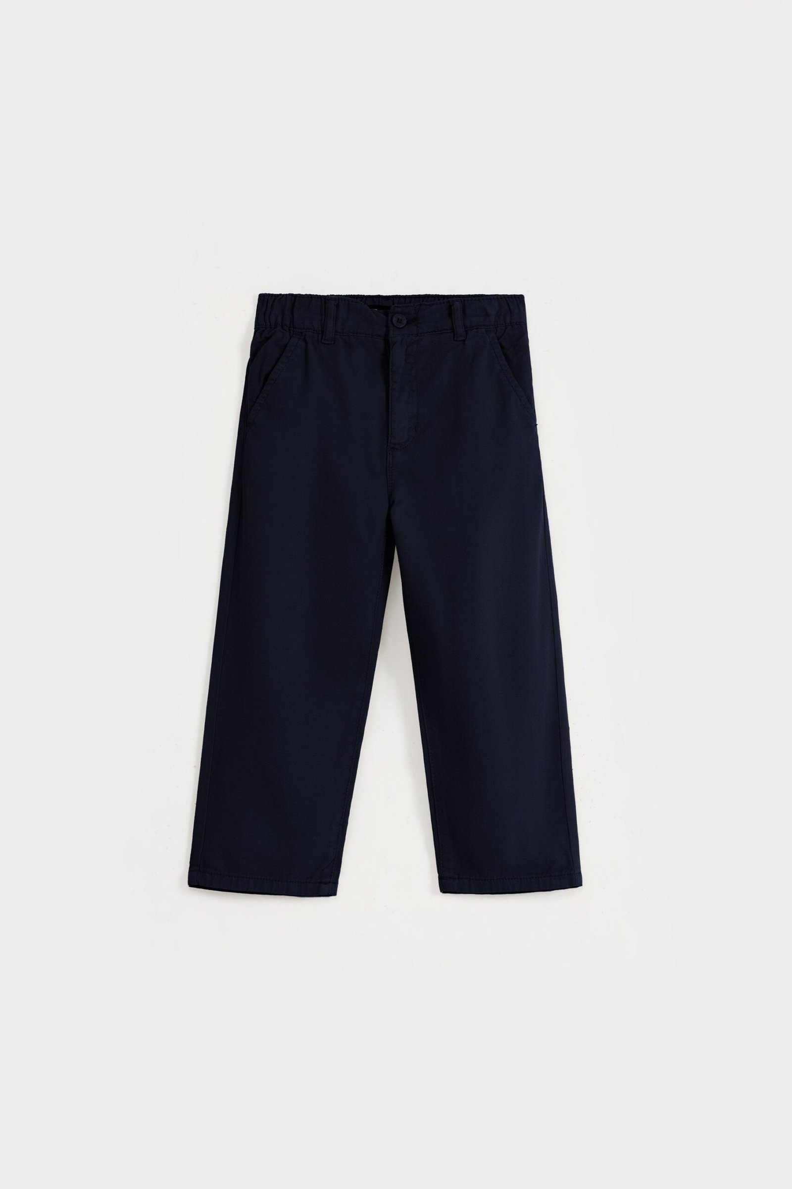 Non-Denim Straight Fit Trousers
