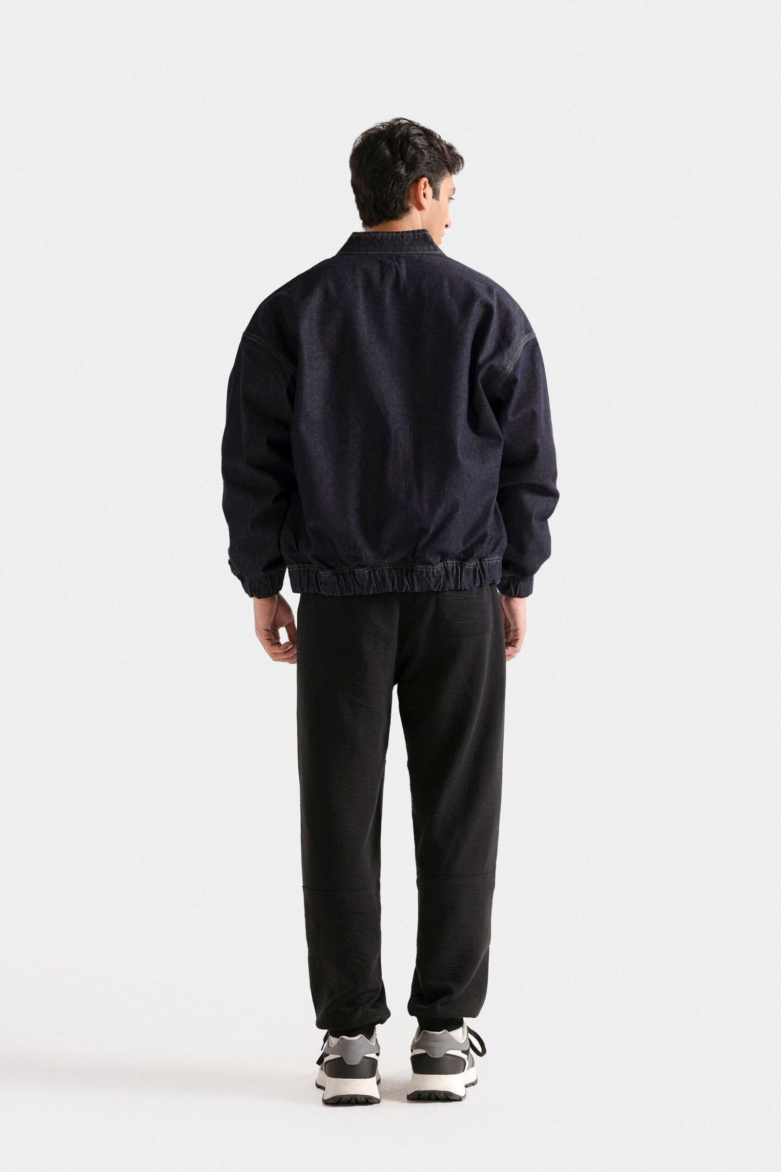 Zipper Denim Jacket - Image 4