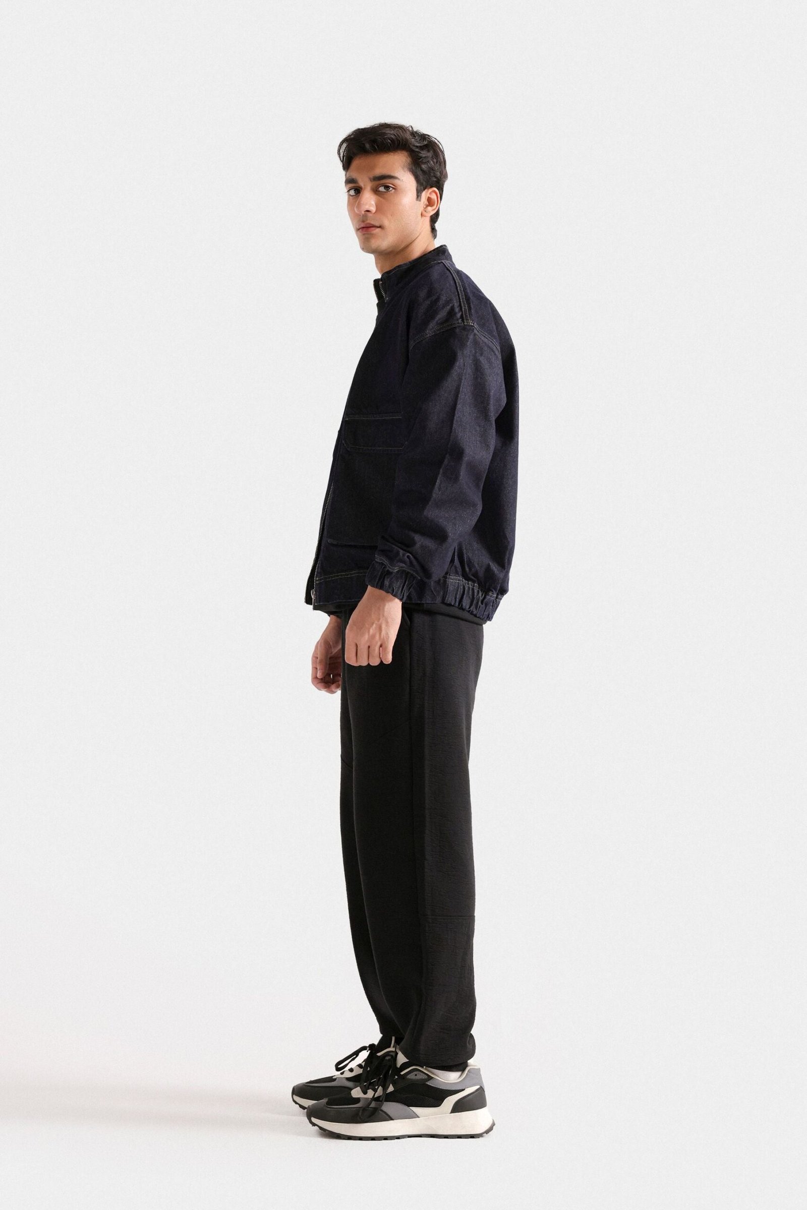 Zipper Denim Jacket - Image 3
