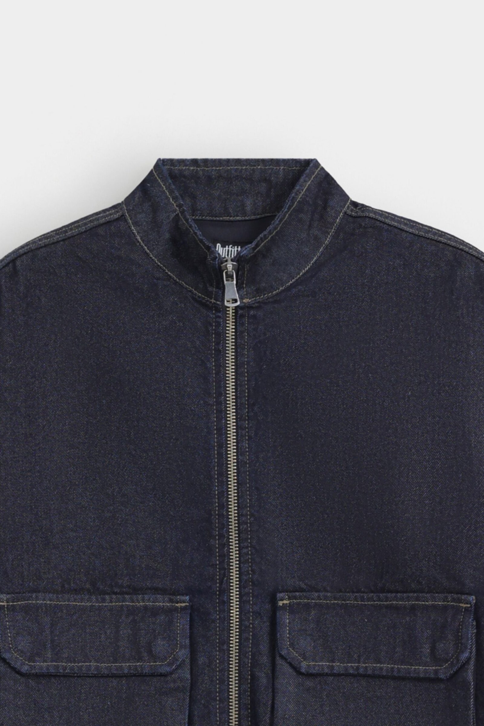 Zipper Denim Jacket - Image 6
