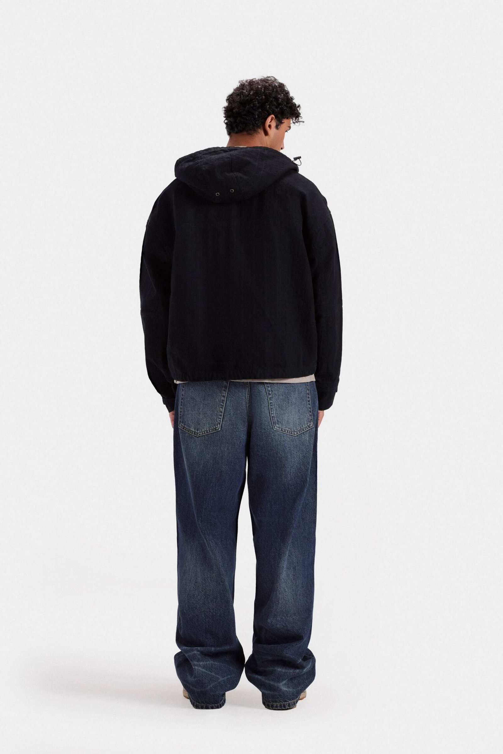 Non-Denim Jacket With Hood - Image 4