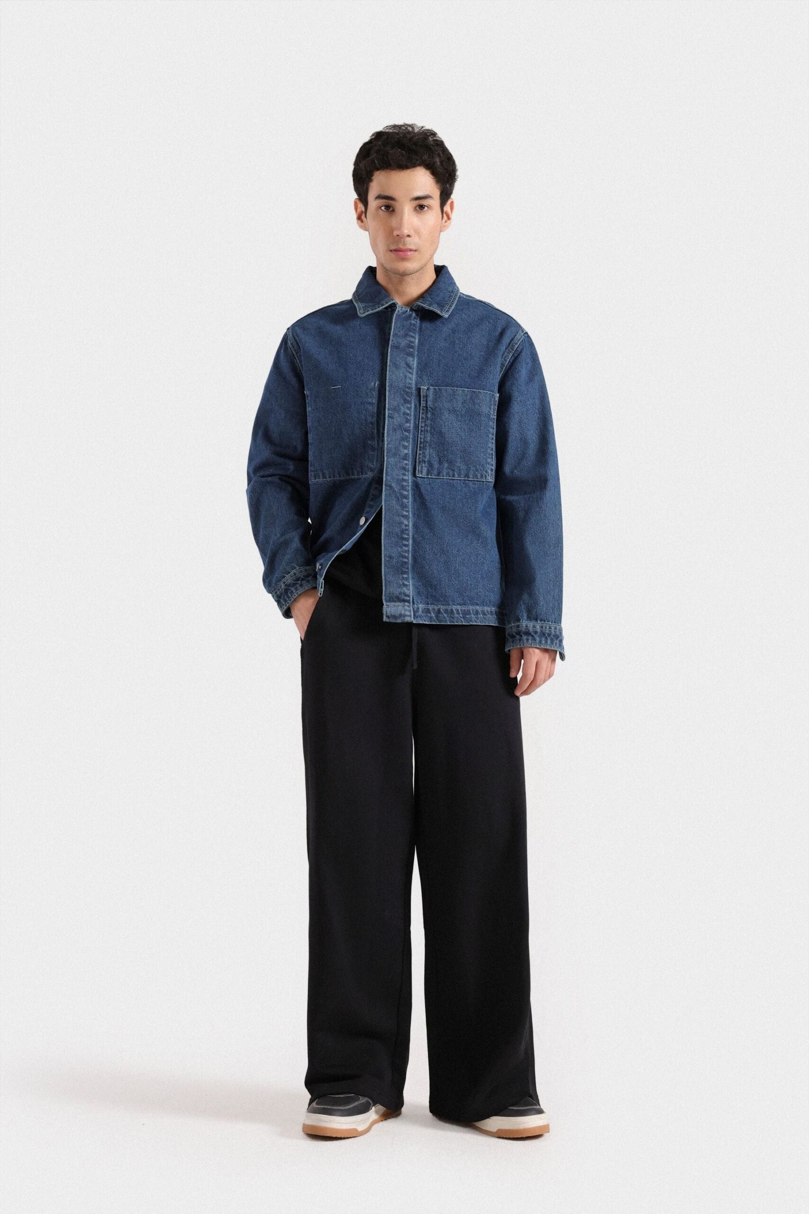 Denim Over Shirt