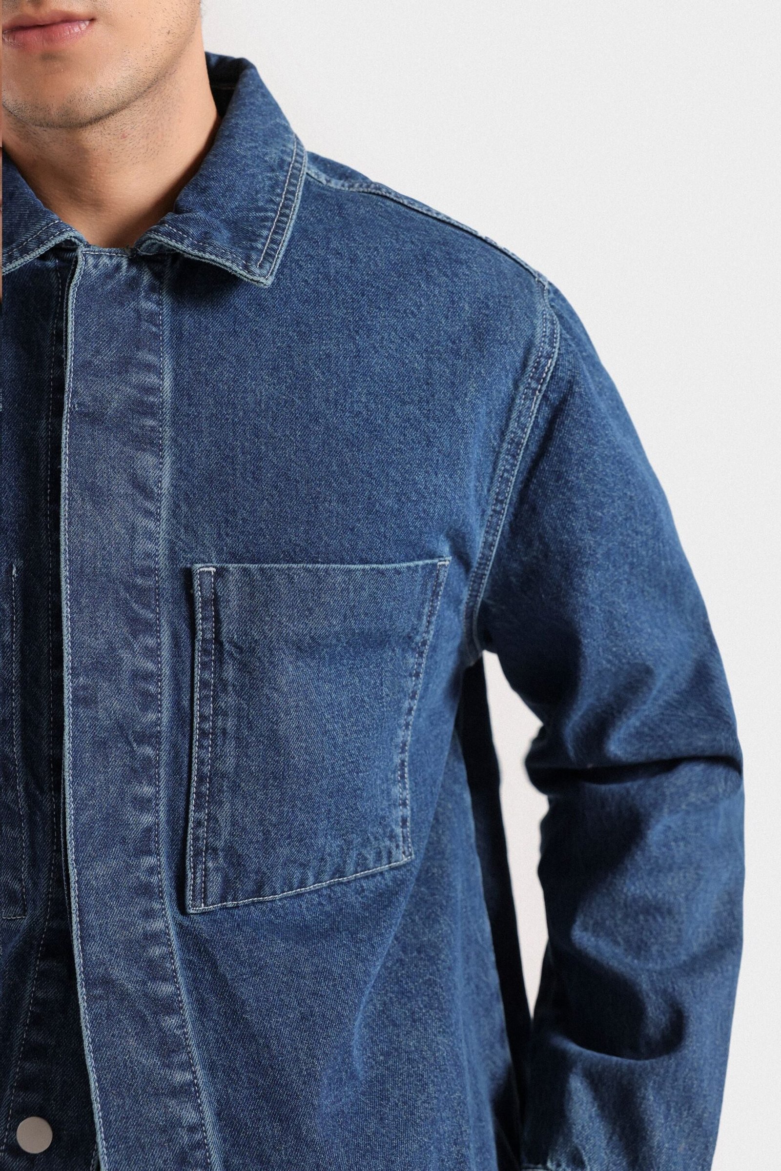 Denim Over Shirt - Image 2