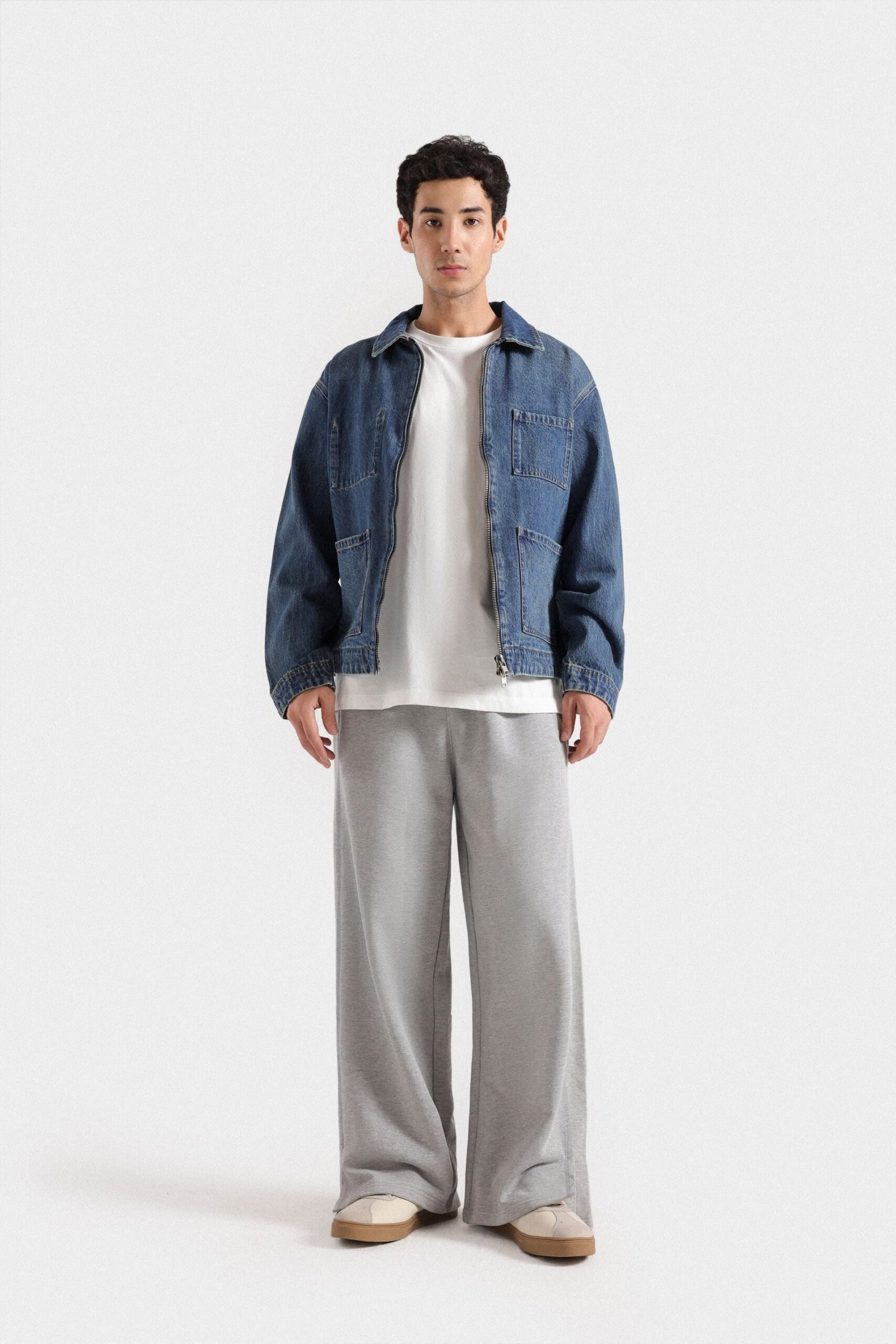 Zipper Denim Jacket