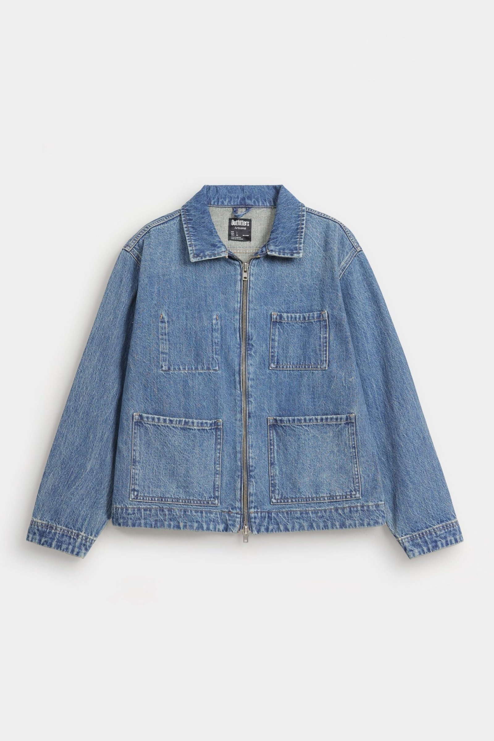Zipper Denim Jacket - Image 6