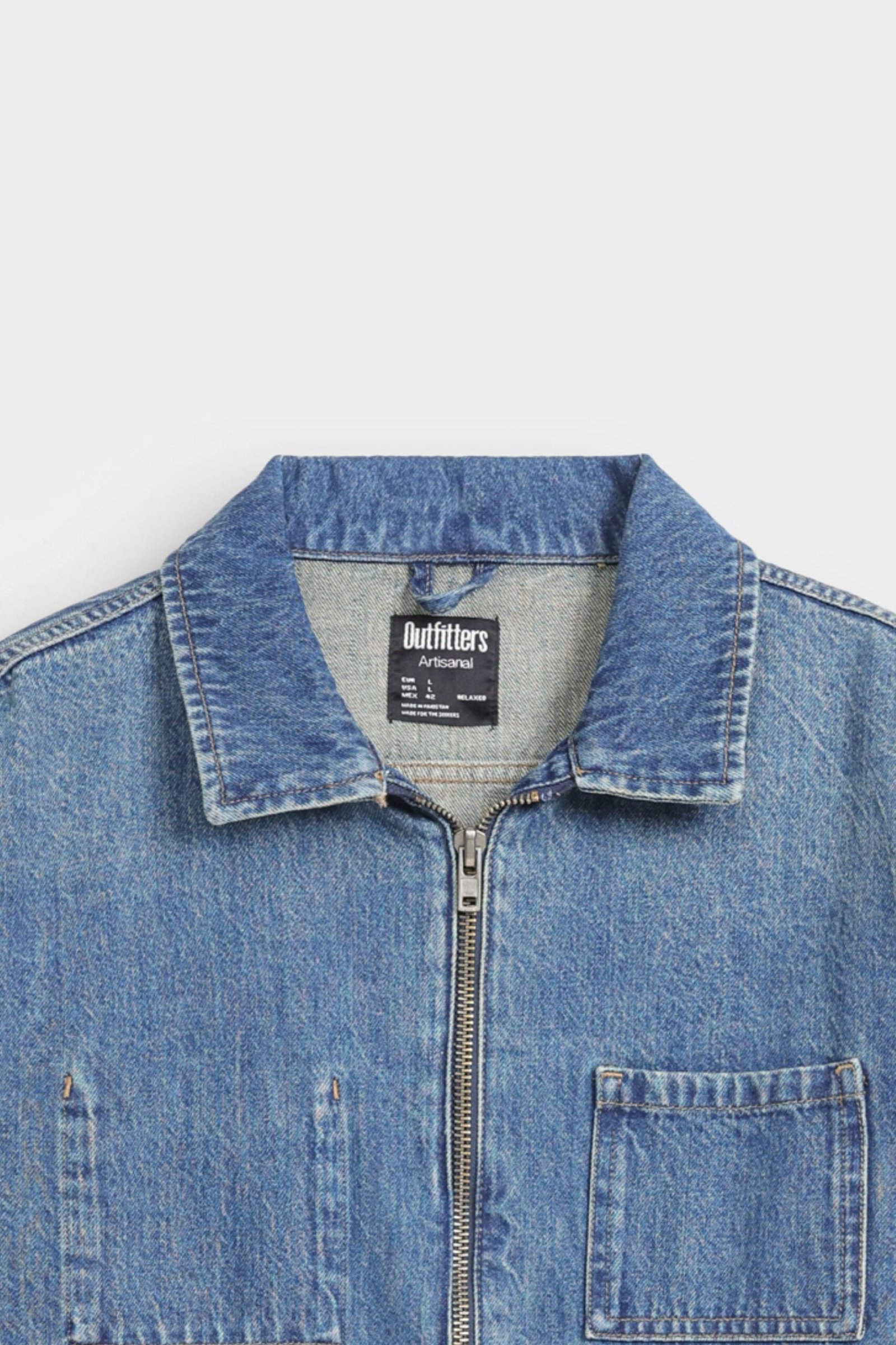 Zipper Denim Jacket - Image 7