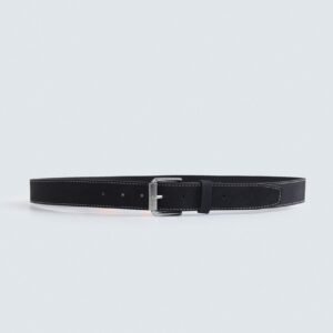 Checkered Faux Leather Belt