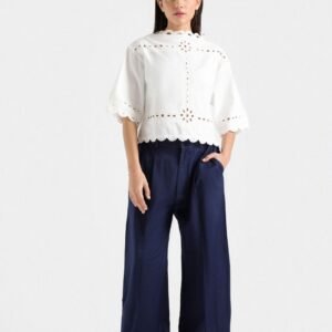 Pleated Wide Leg Pants