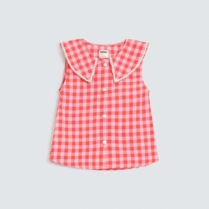 Cropped Checkered Shirt
