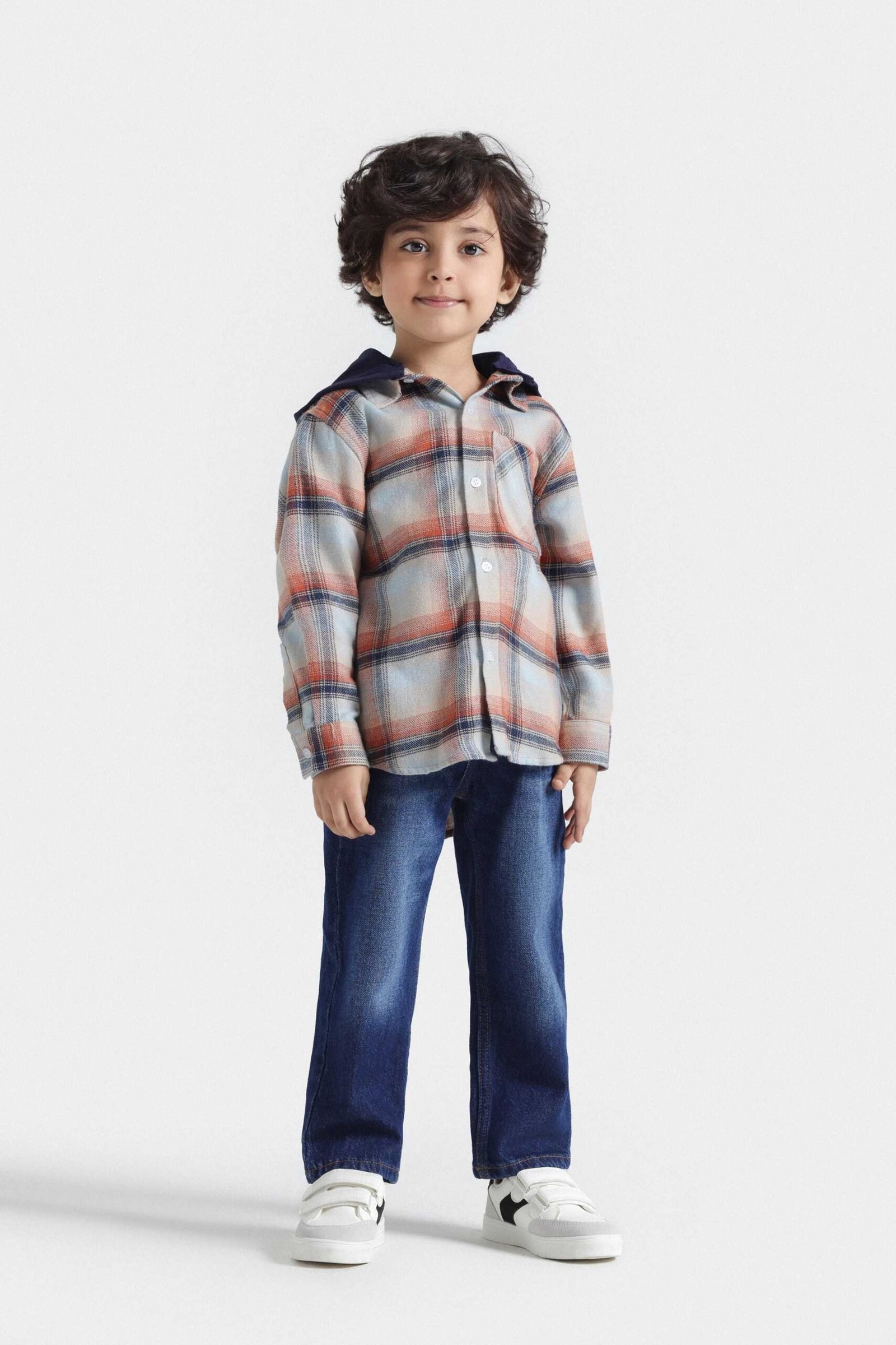 Checkered Shirt With Hood - Image 4
