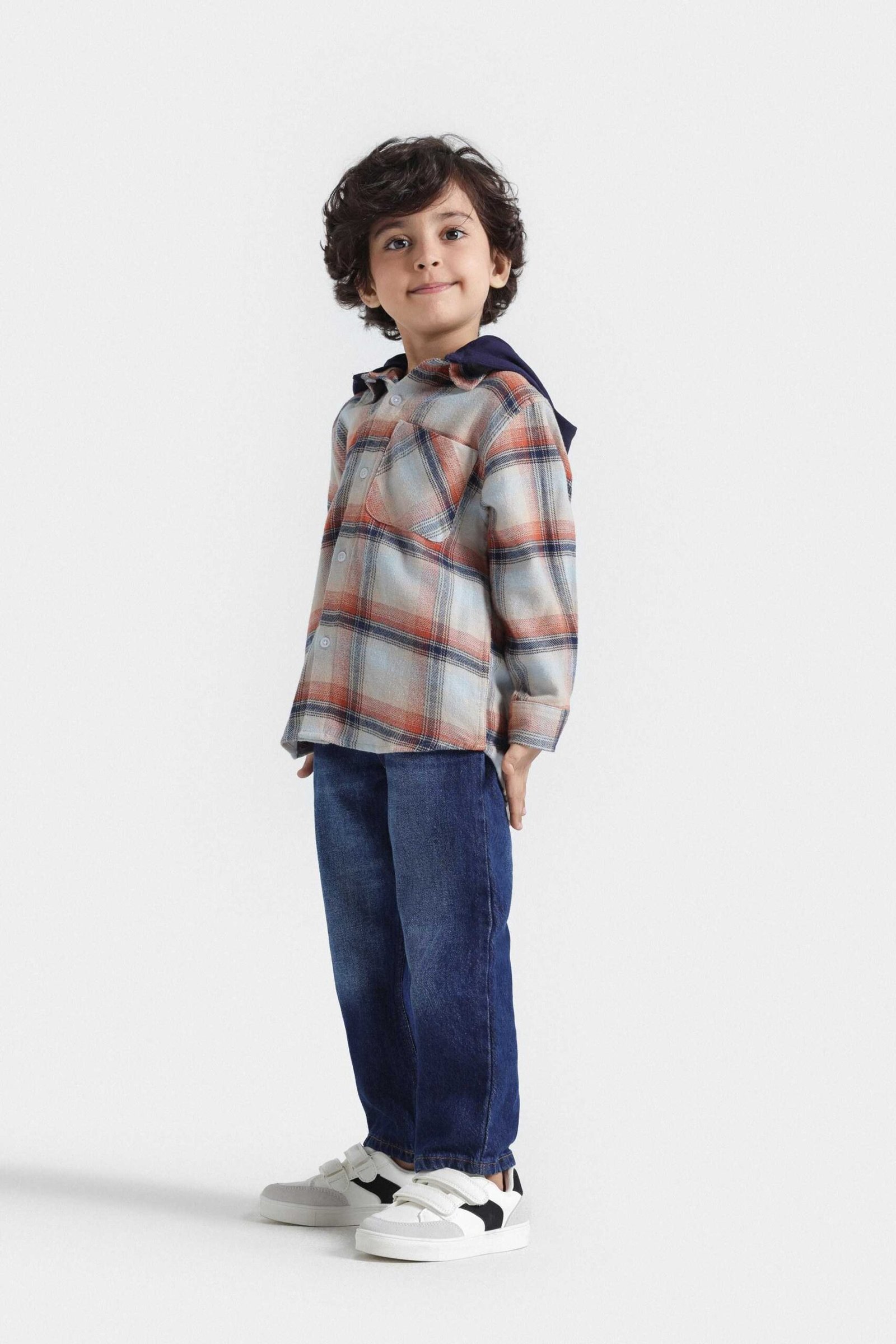 Checkered Shirt With Hood - Image 5