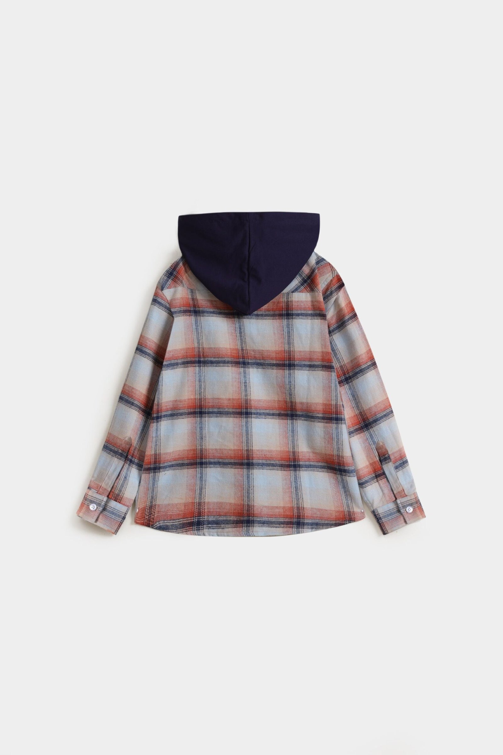 Checkered Shirt With Hood - Image 3