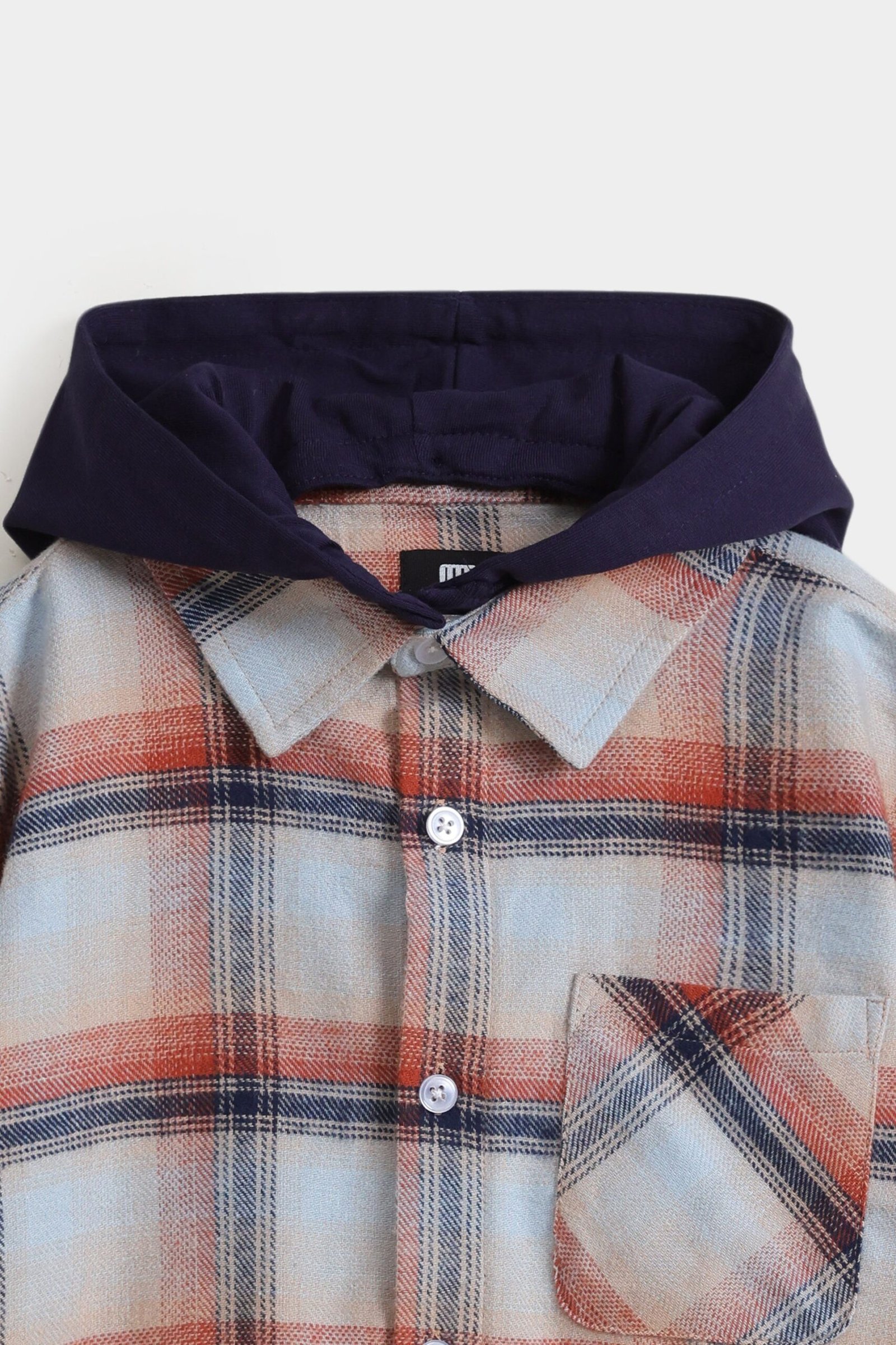 Checkered Shirt With Hood - Image 2