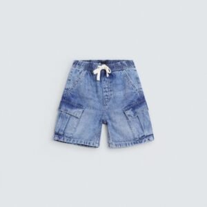 Denim Cargo Shorts