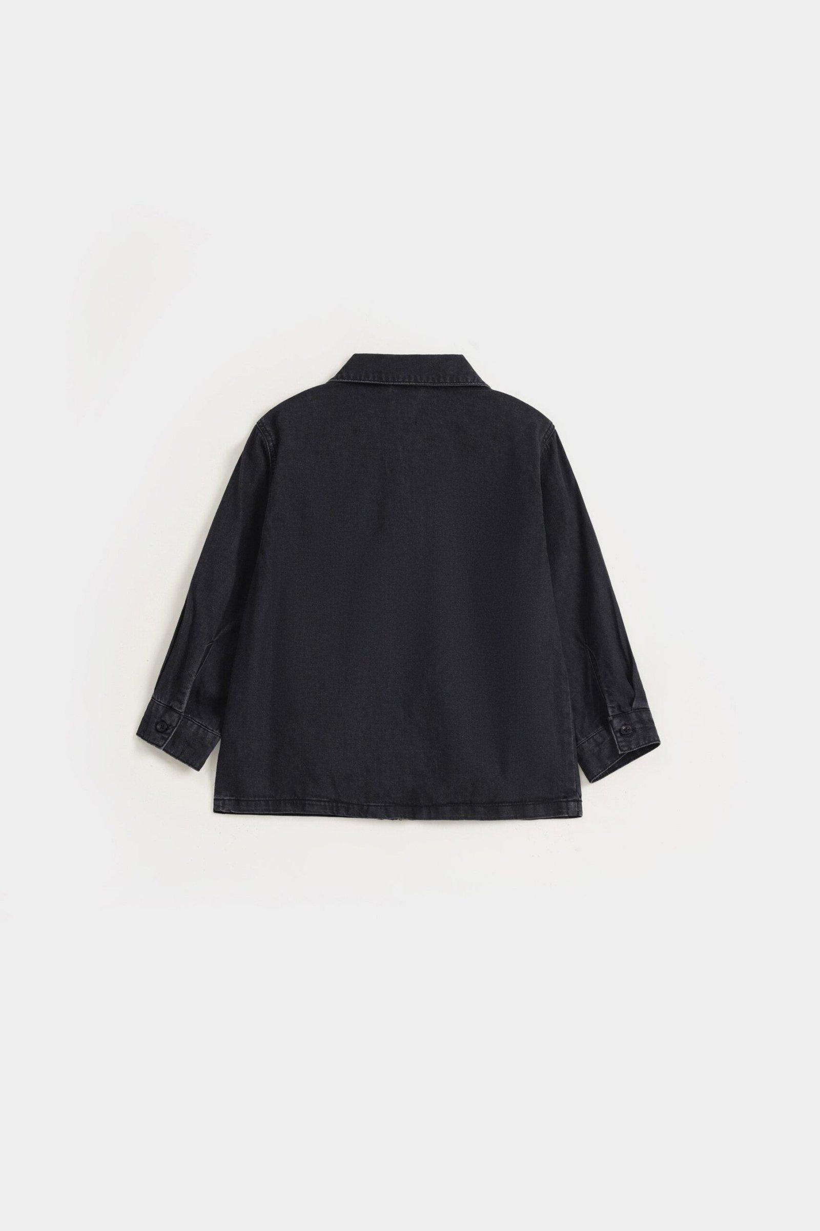 Denim Zipper Shacket - Image 3