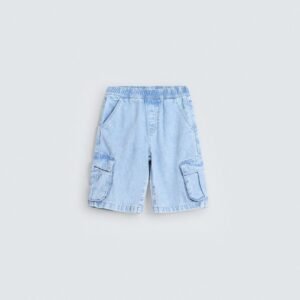 Denim Cargo Shorts