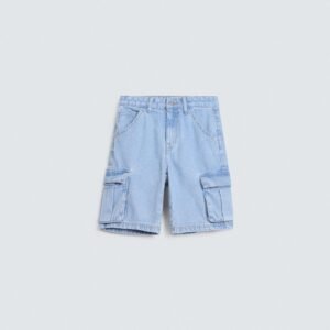 Denim Cargo Shorts