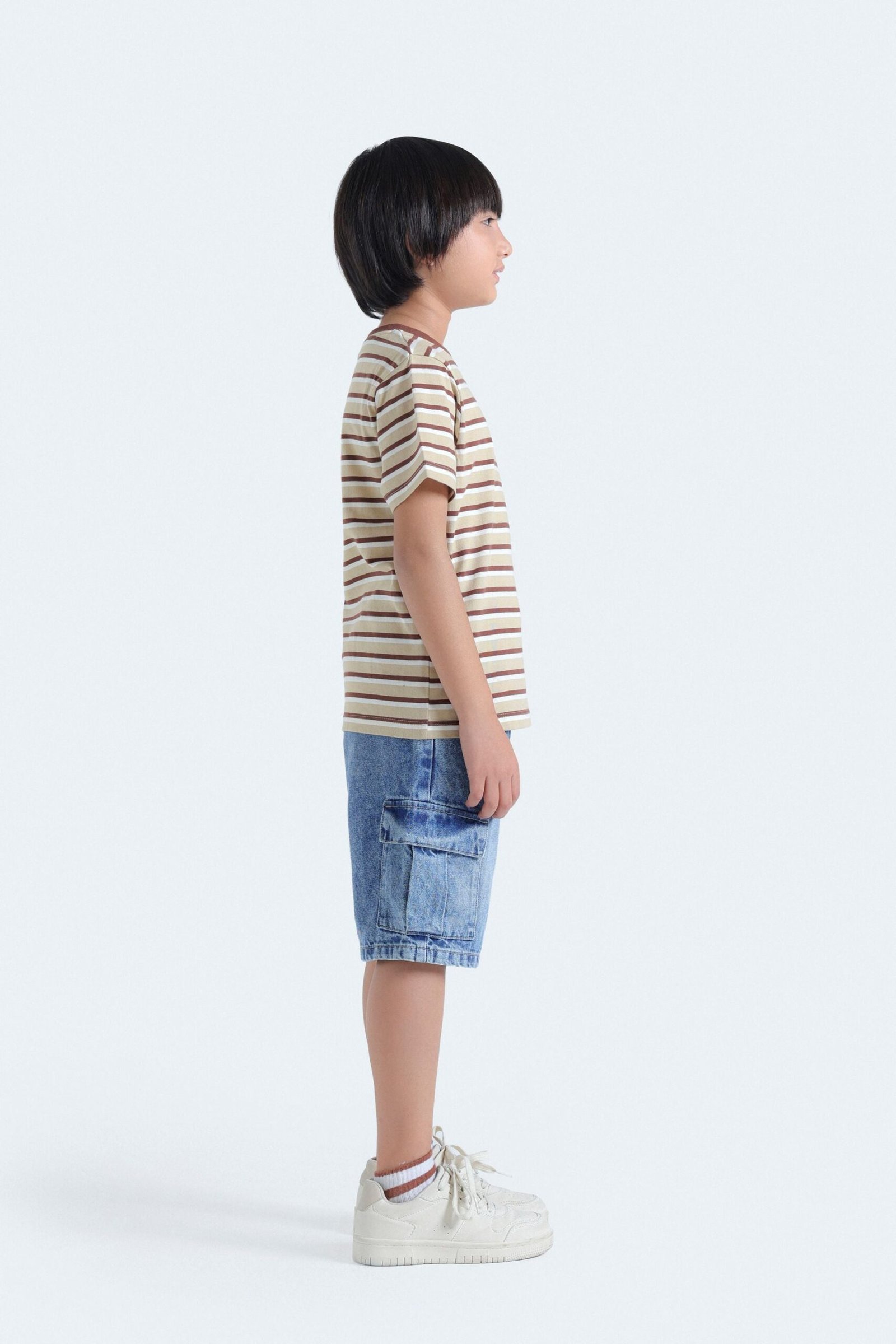 Denim Cargo Shorts - Image 5