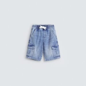 Denim Cargo Shorts