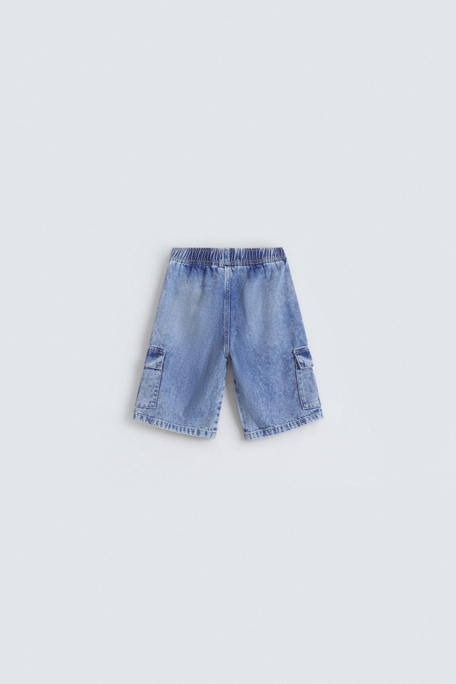 Denim Cargo Shorts - Image 3