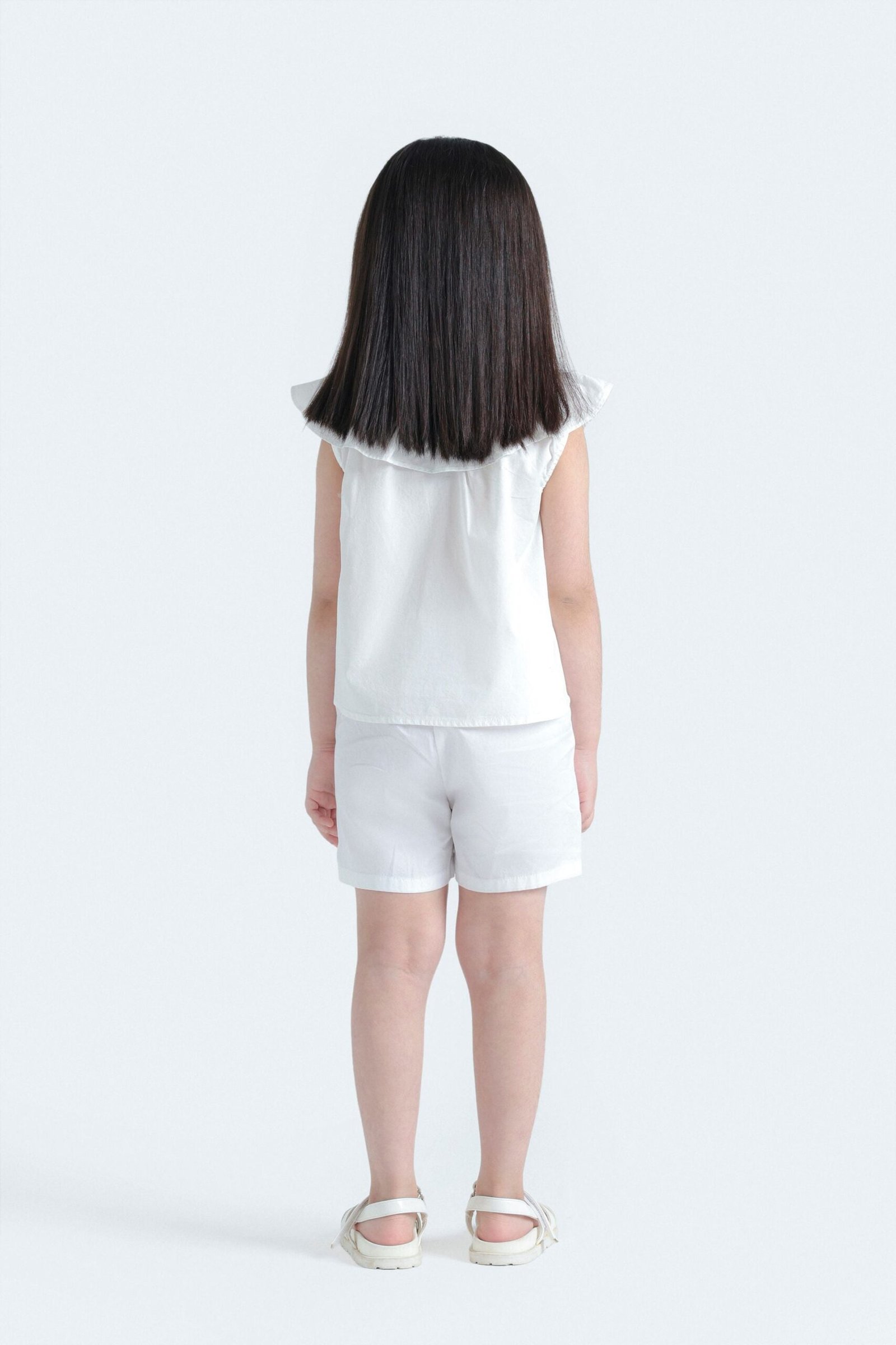 Cropped Shirt With Ruffle Detail - Image 6