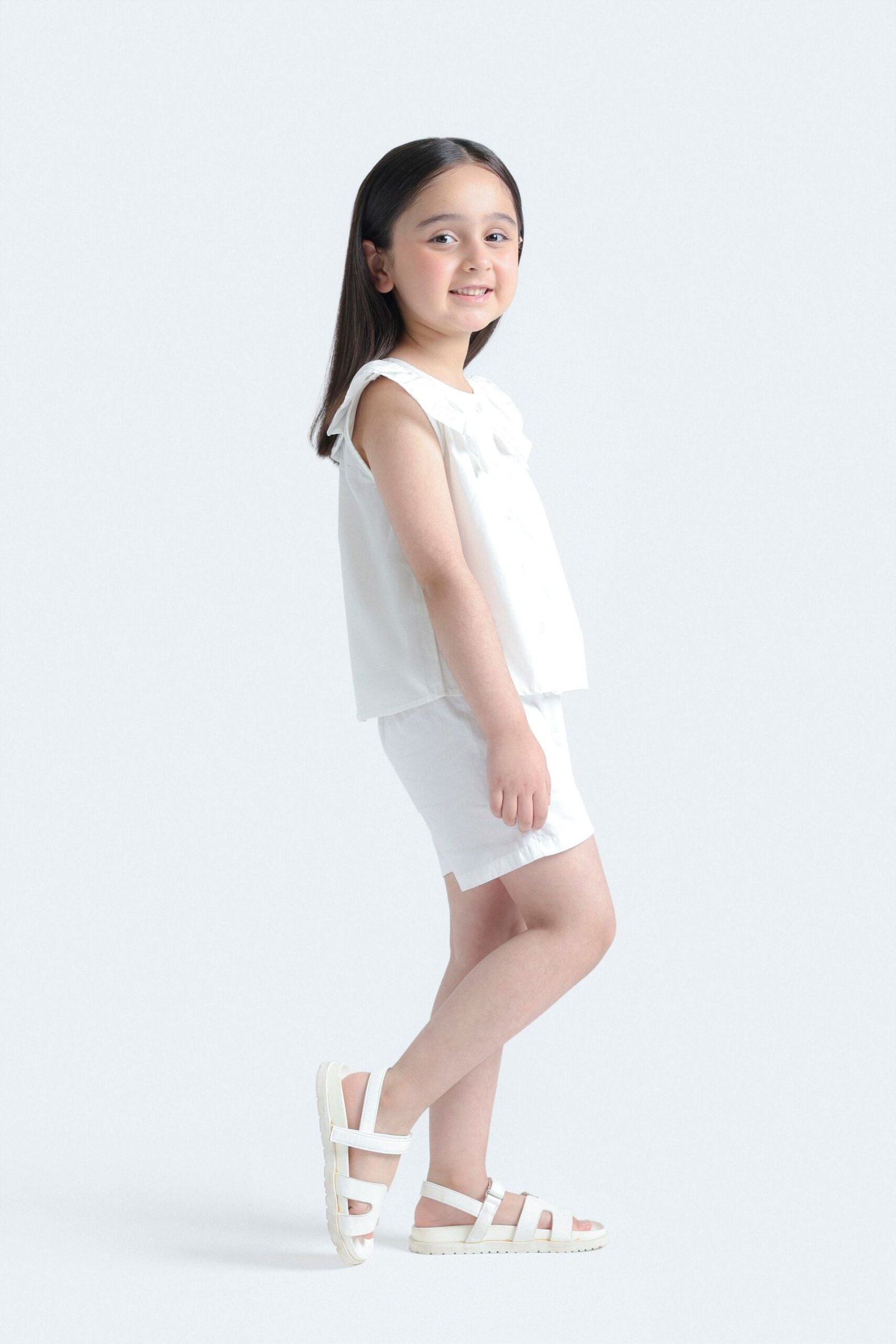 Cropped Shirt With Ruffle Detail - Image 5