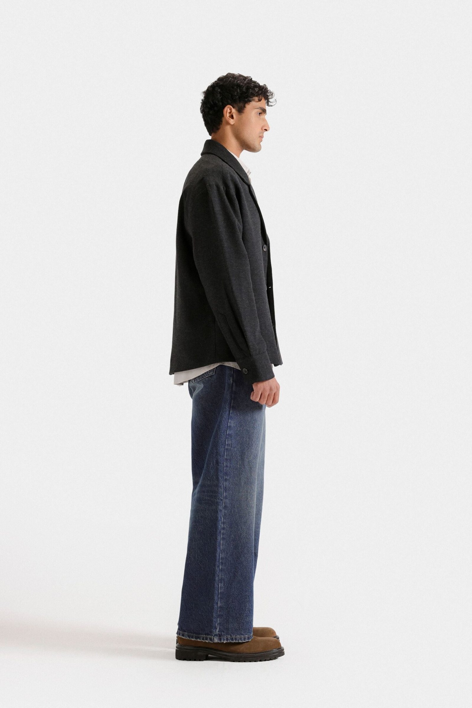Notched Collar Blazer - Image 3