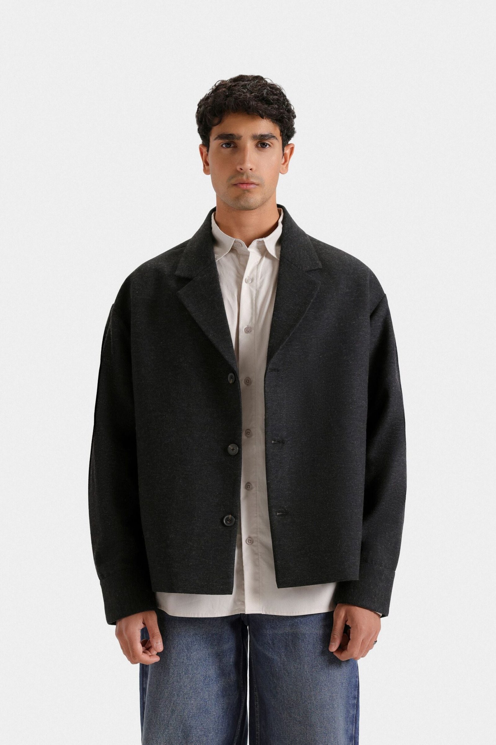 Notched Collar Blazer - Image 2
