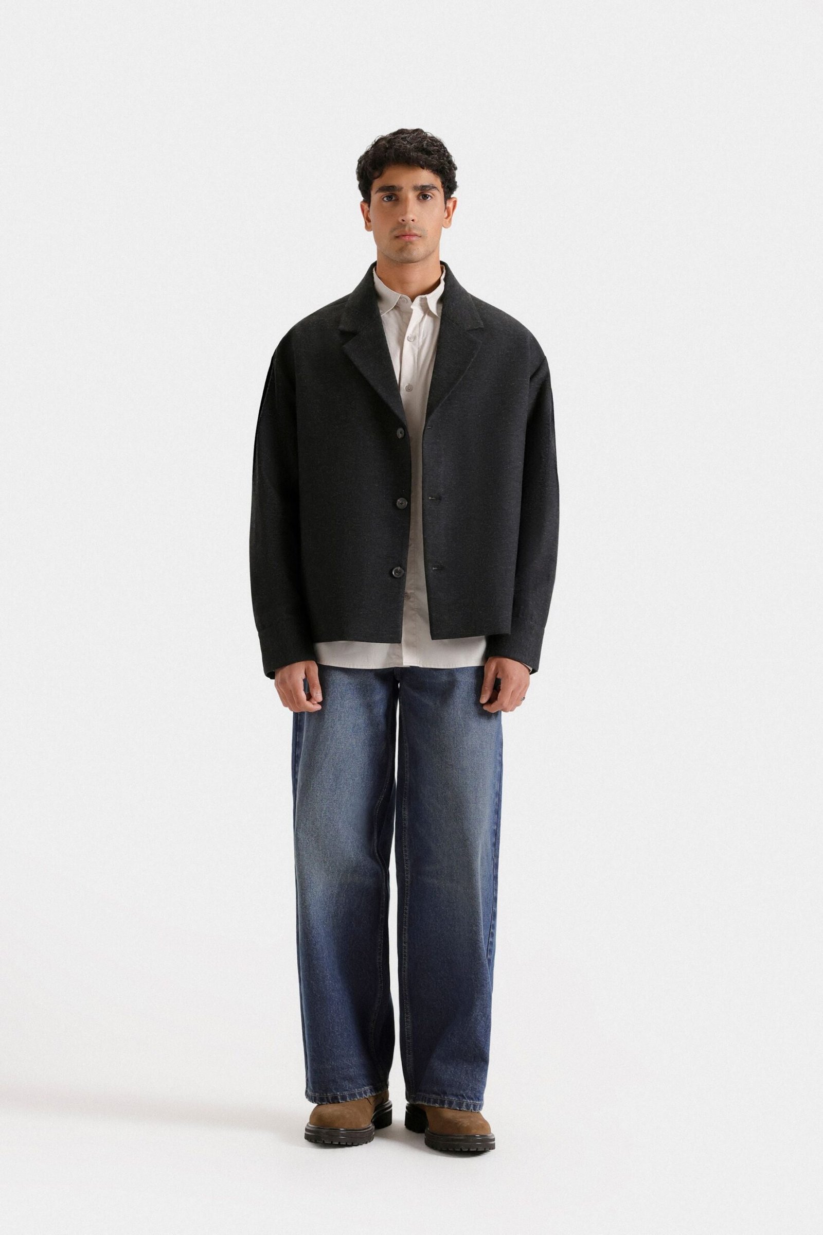 Notched Collar Blazer