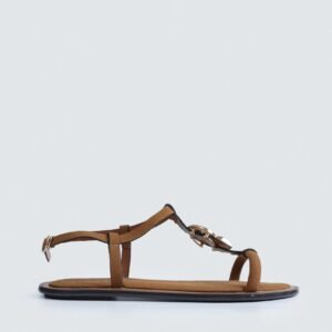 Slip-On T-Strap Sandals