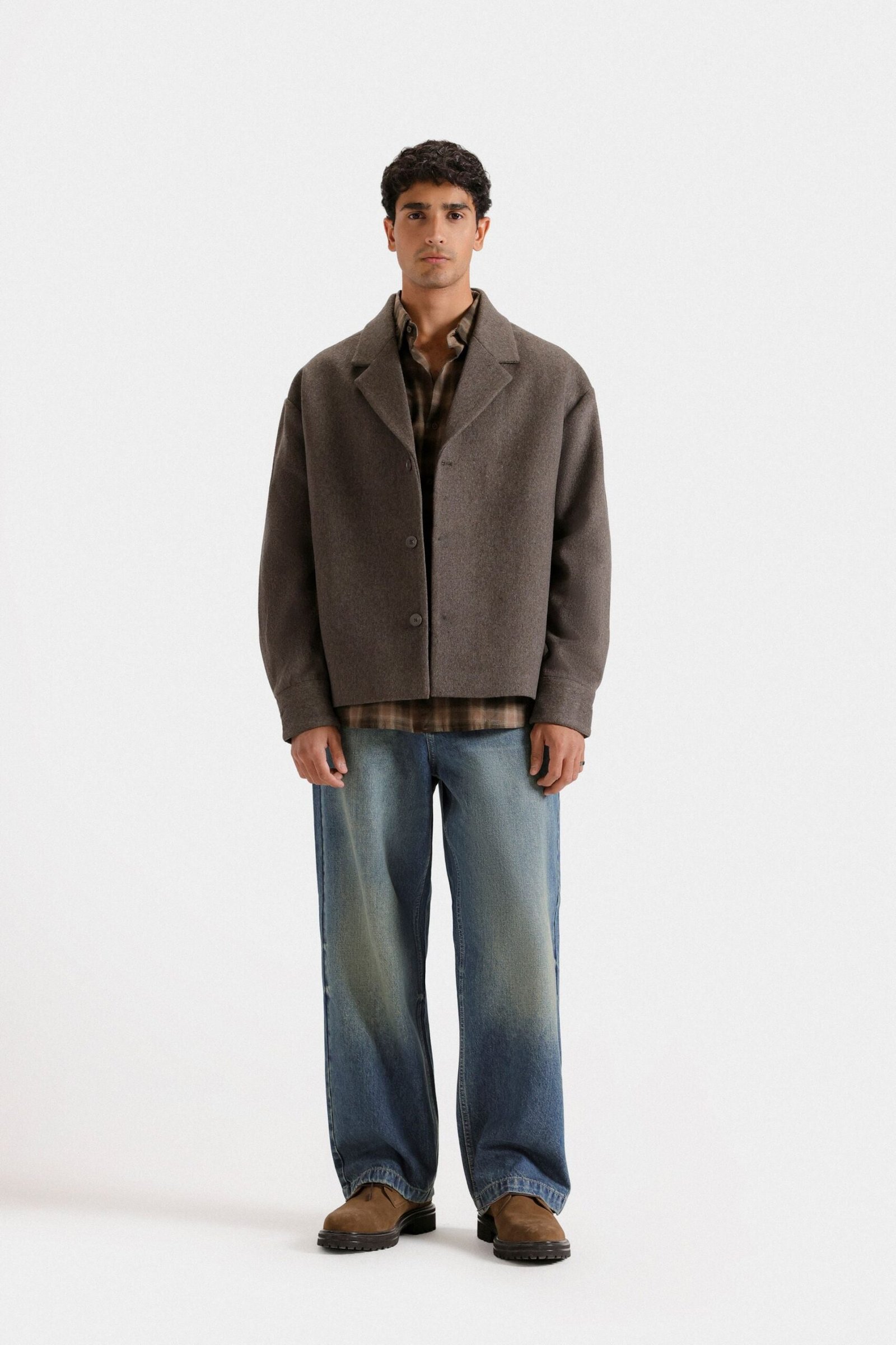 Notched Collar Blazer