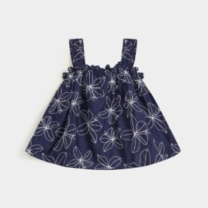 Cropped Embroidered Top
