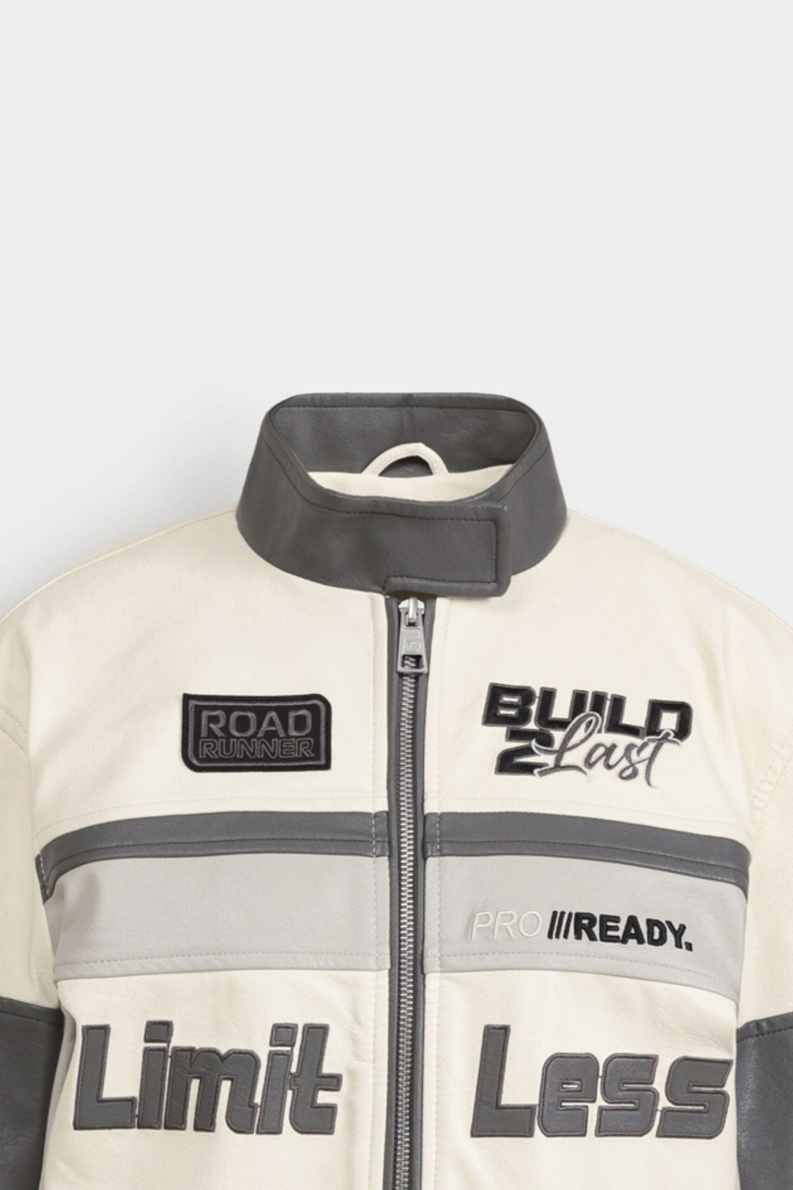 Faux Leather Biker Jacket - Image 8