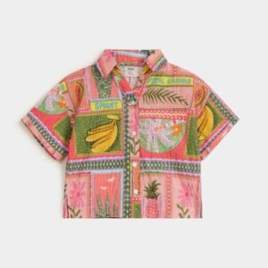 Cropped Printed Shirt
