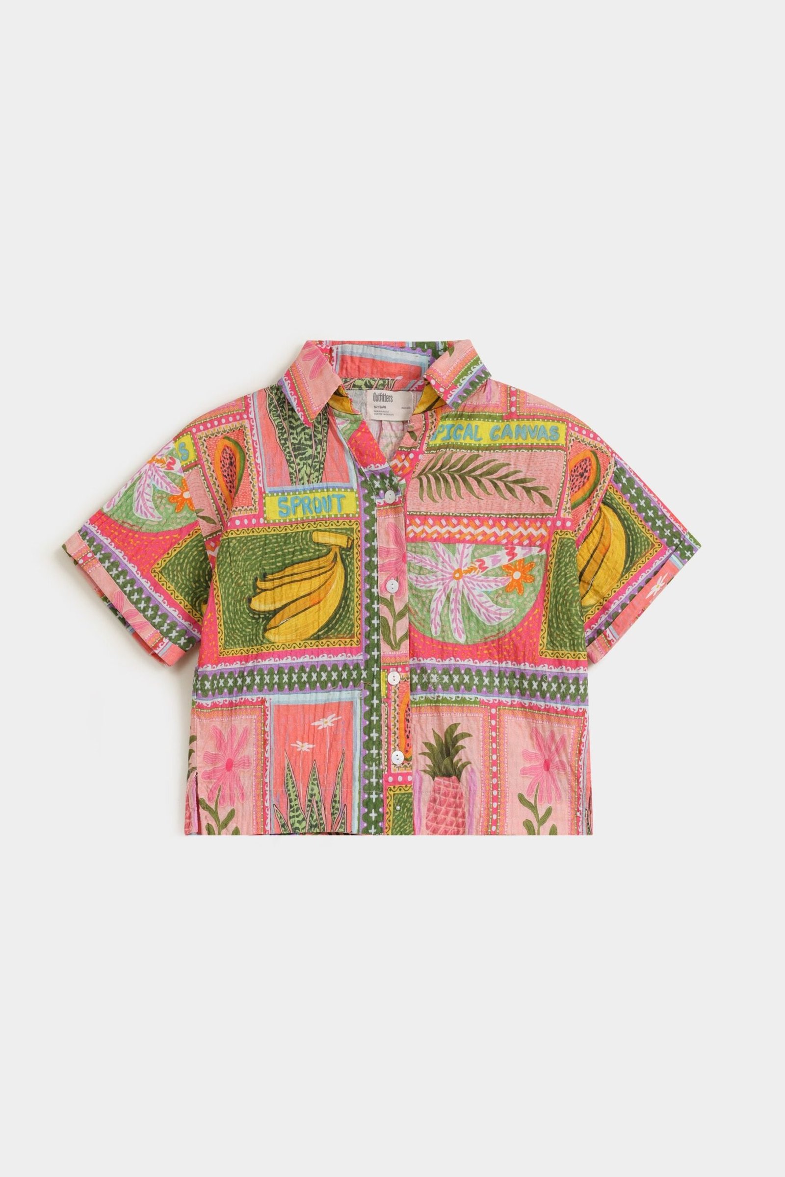 Cropped Printed Shirt