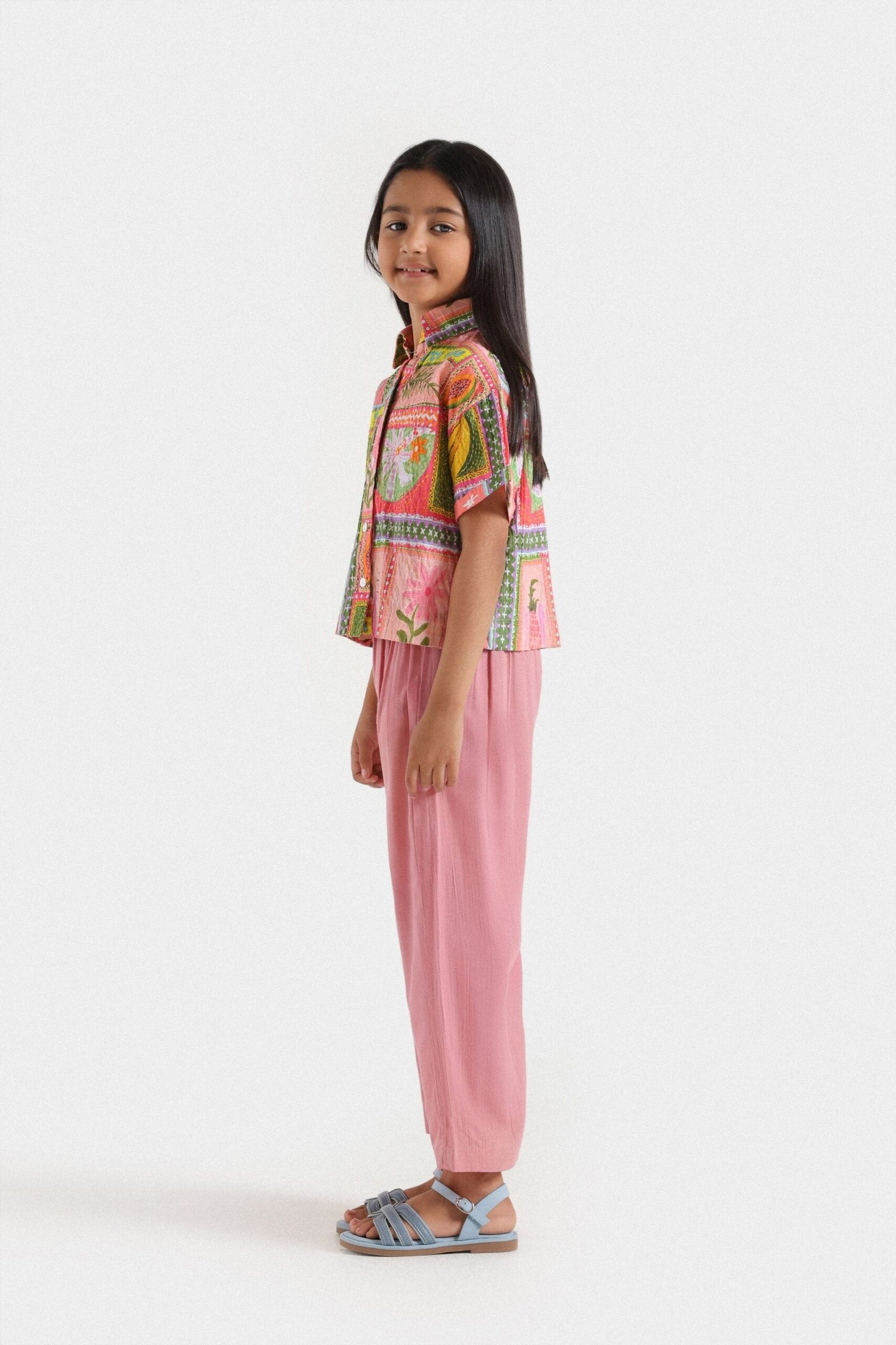 Cropped Printed Shirt - Image 5